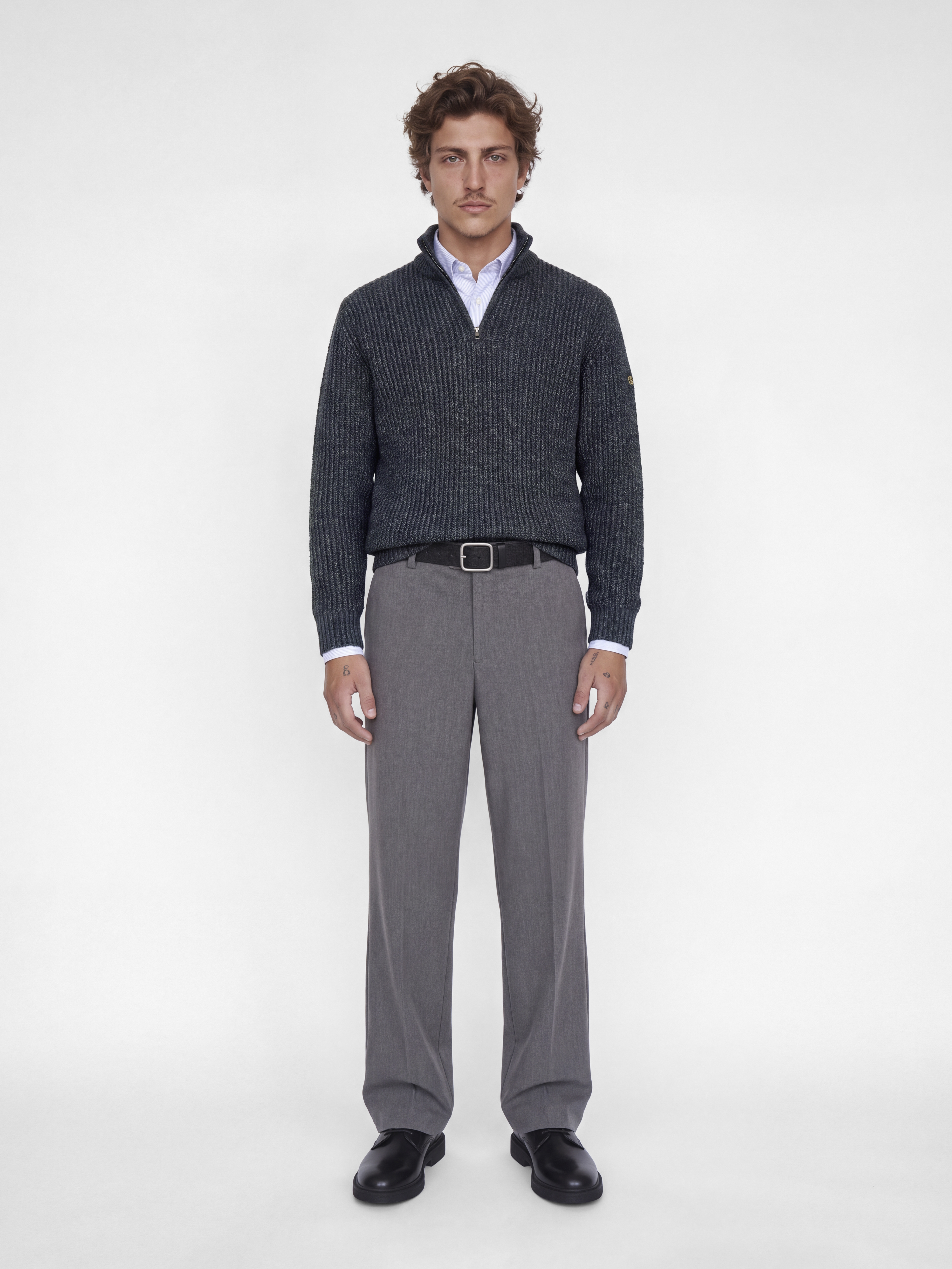 JJROOSTER KNIT HALF ZIP