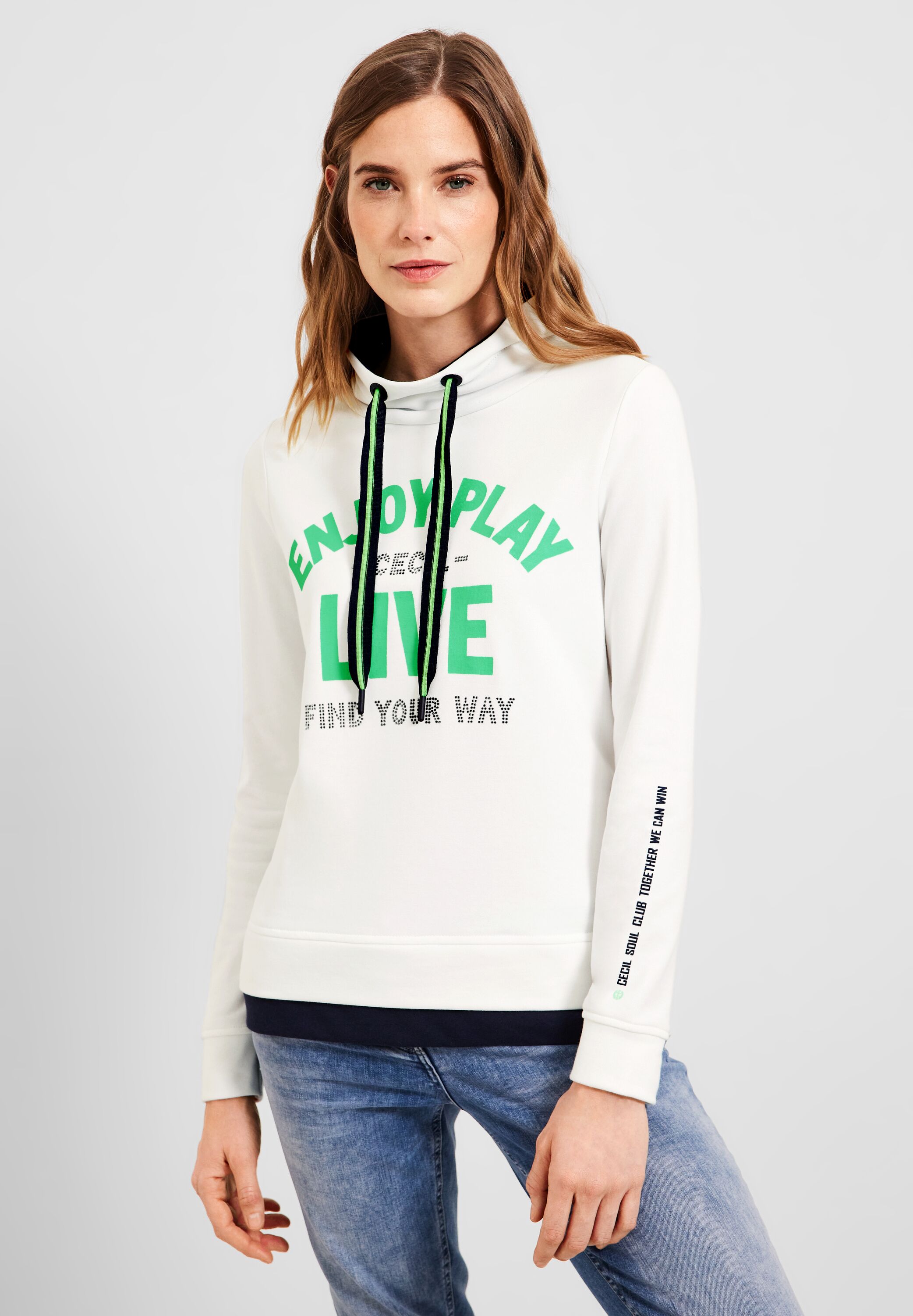 Sweatshirt mit Wording