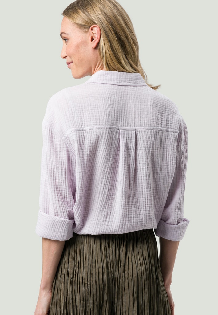 Hemdbluse in Musselin Stoff