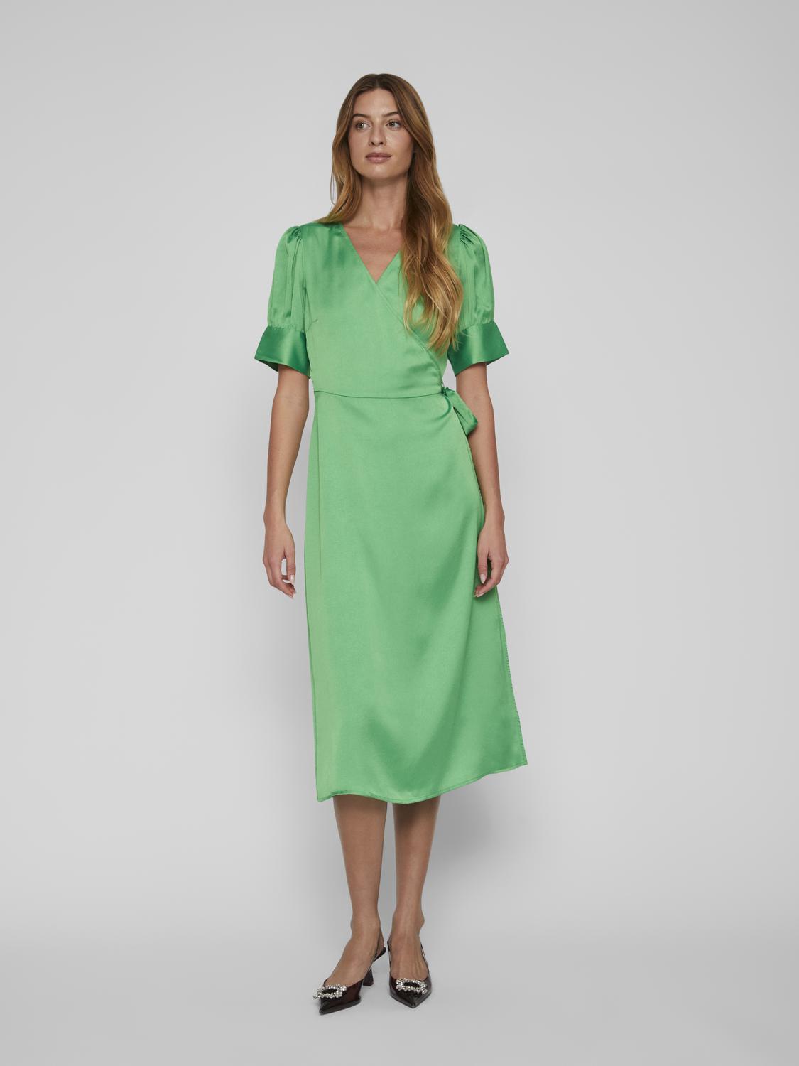 VINARIA S/S WRAP MIDI DRESS/DC/SU