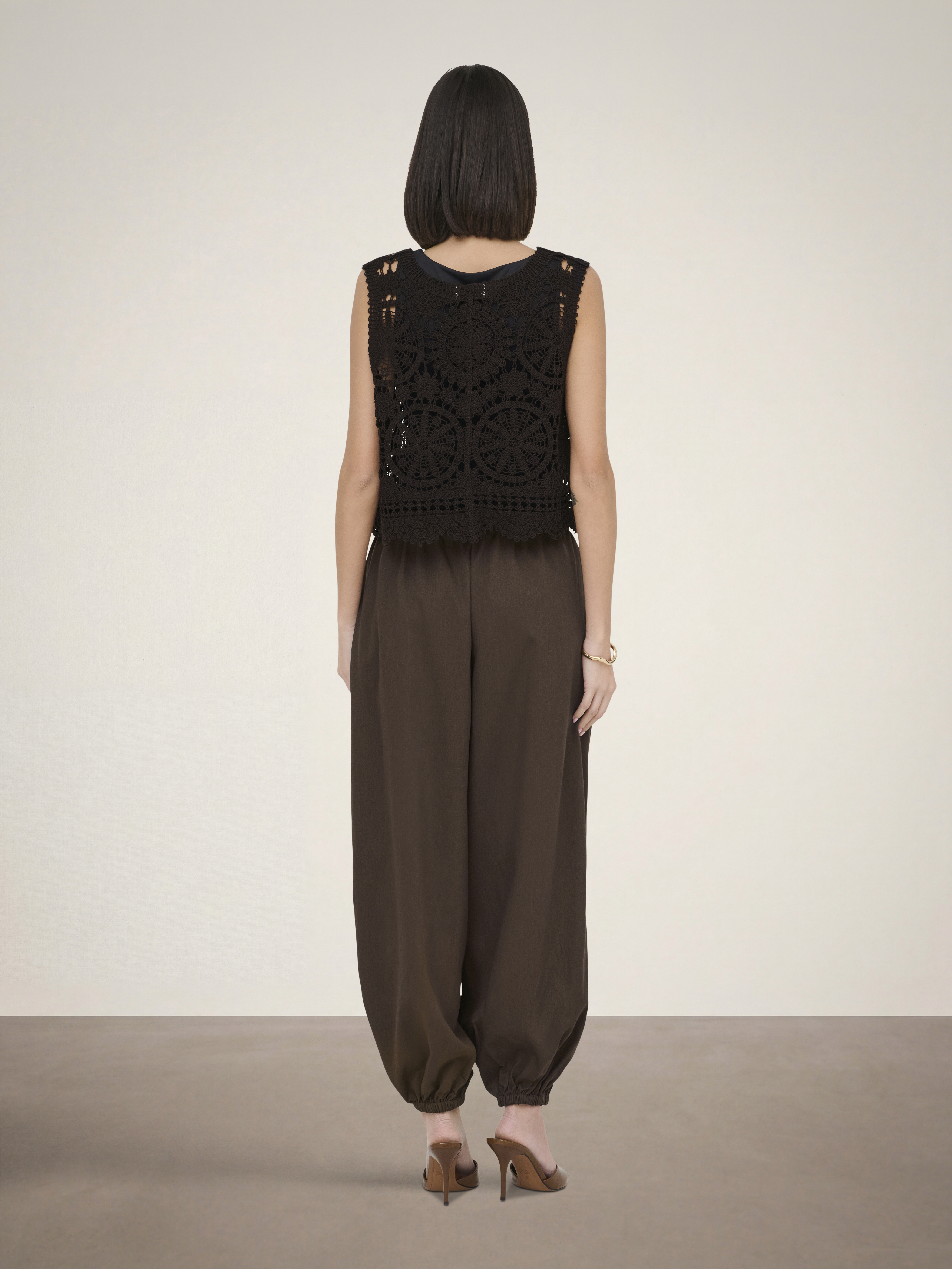 JDYVIC S/L V-NECK TIE VEST KNT