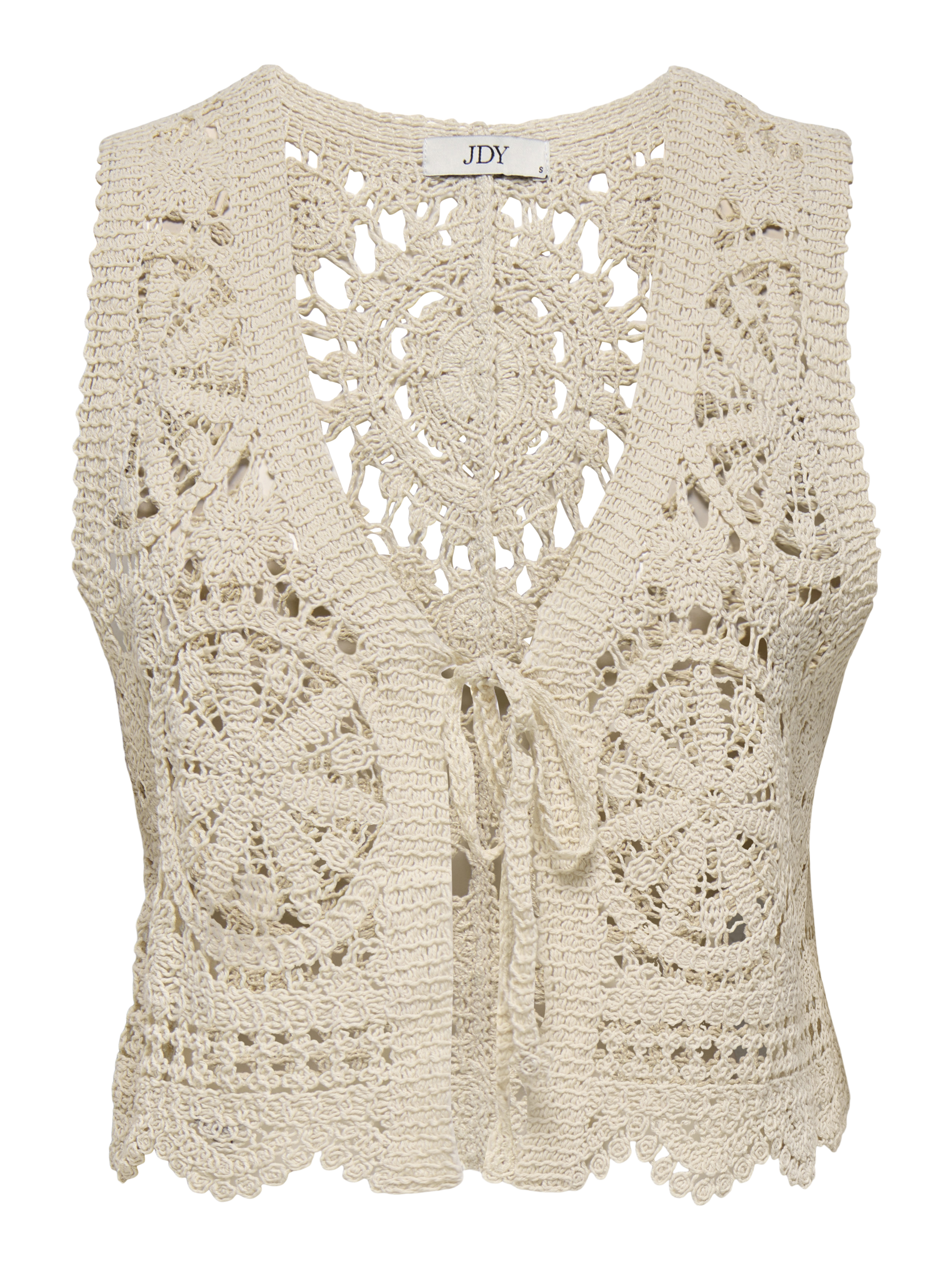 JDYVIC S/L V-NECK TIE VEST KNT