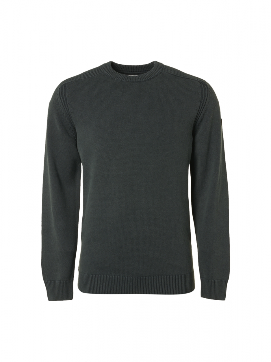 Pullover Crewneck Relief Garment Dyed + Stone Washed