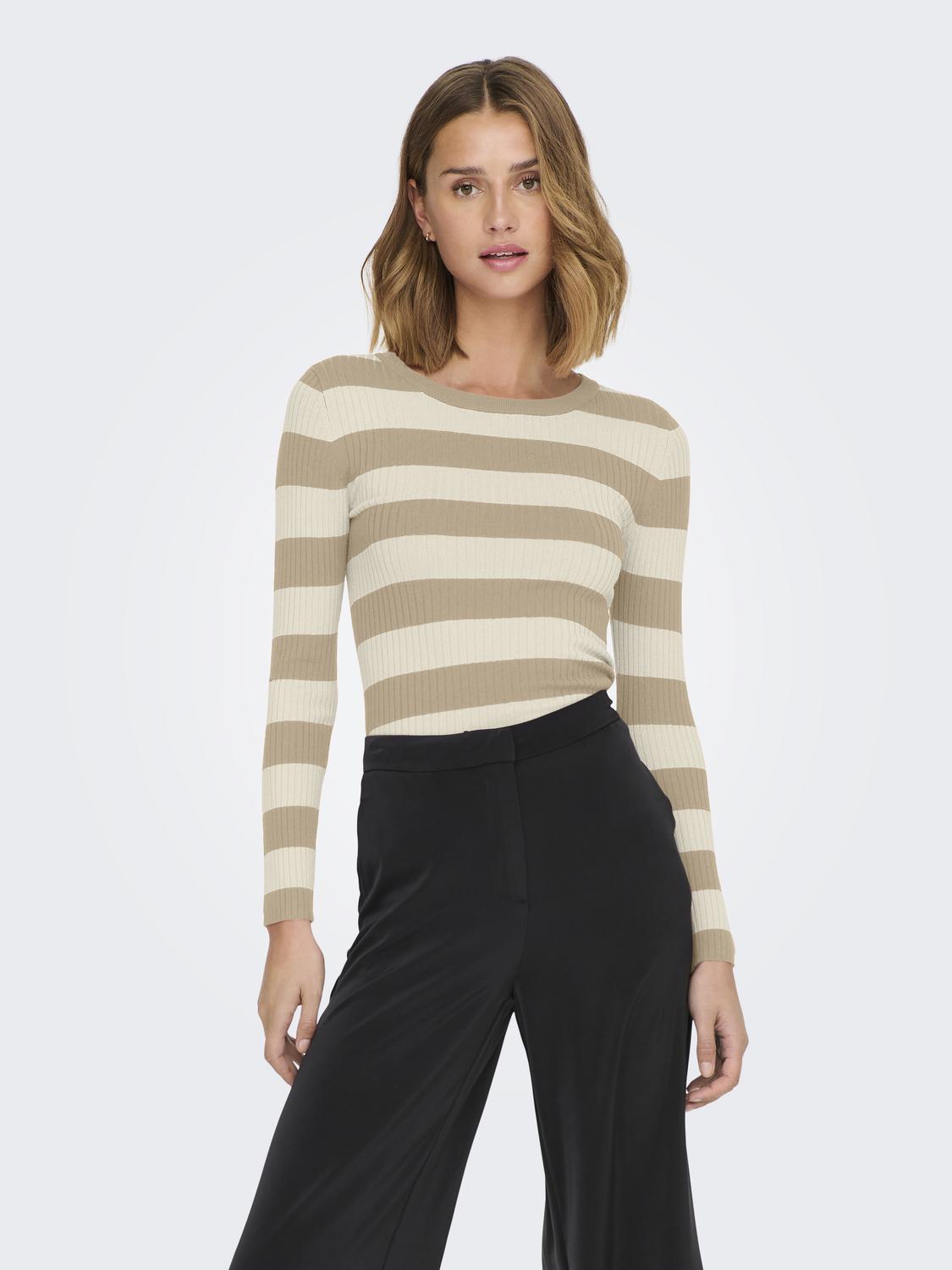 JDYPLUM L/S O-NECK PULLOVER KNT NOOS