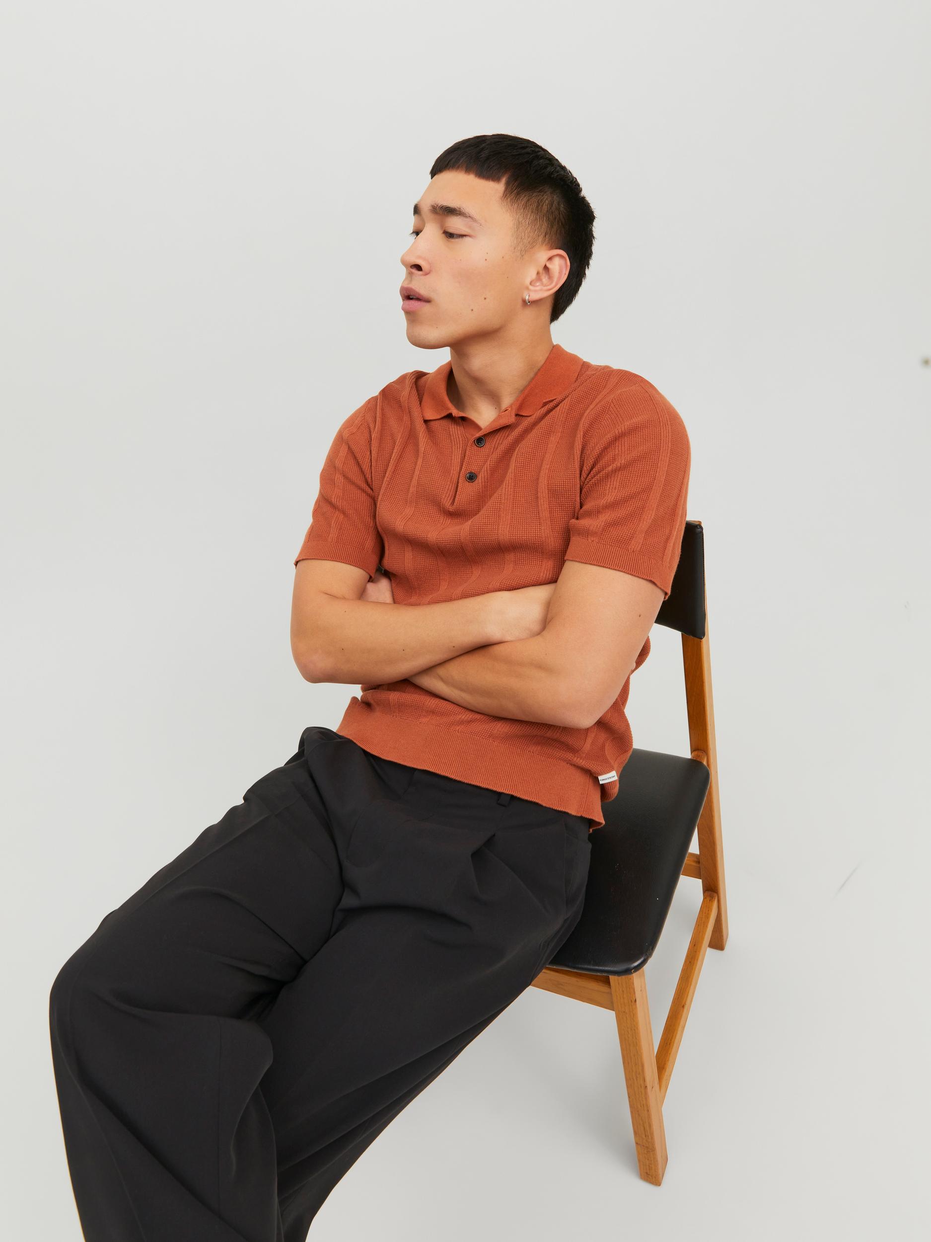 JPRBLUDEAN KNIT POLO SS