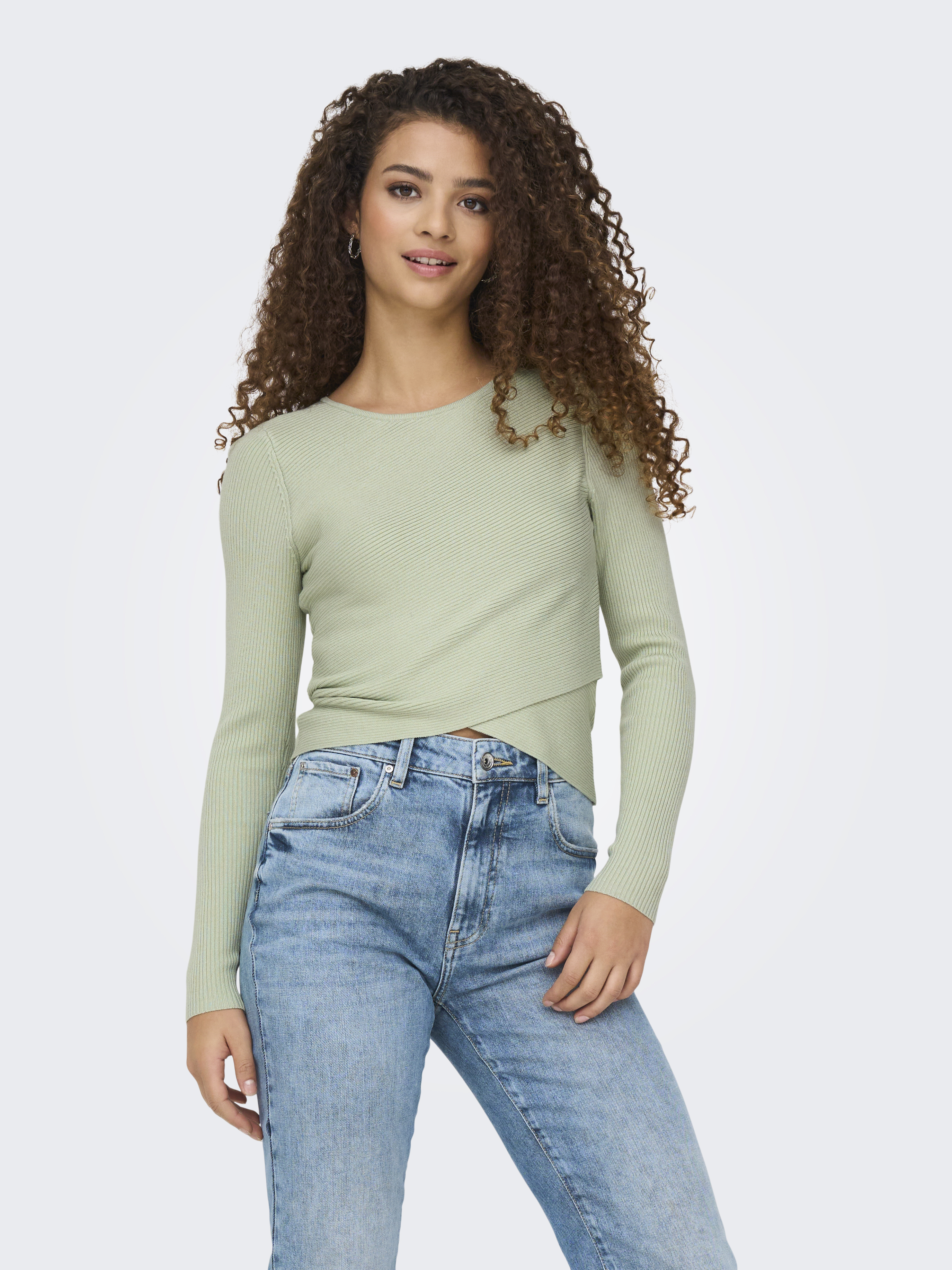 JDYSANSA L/S WRAP 2 IN 1 PULLOVER KNT