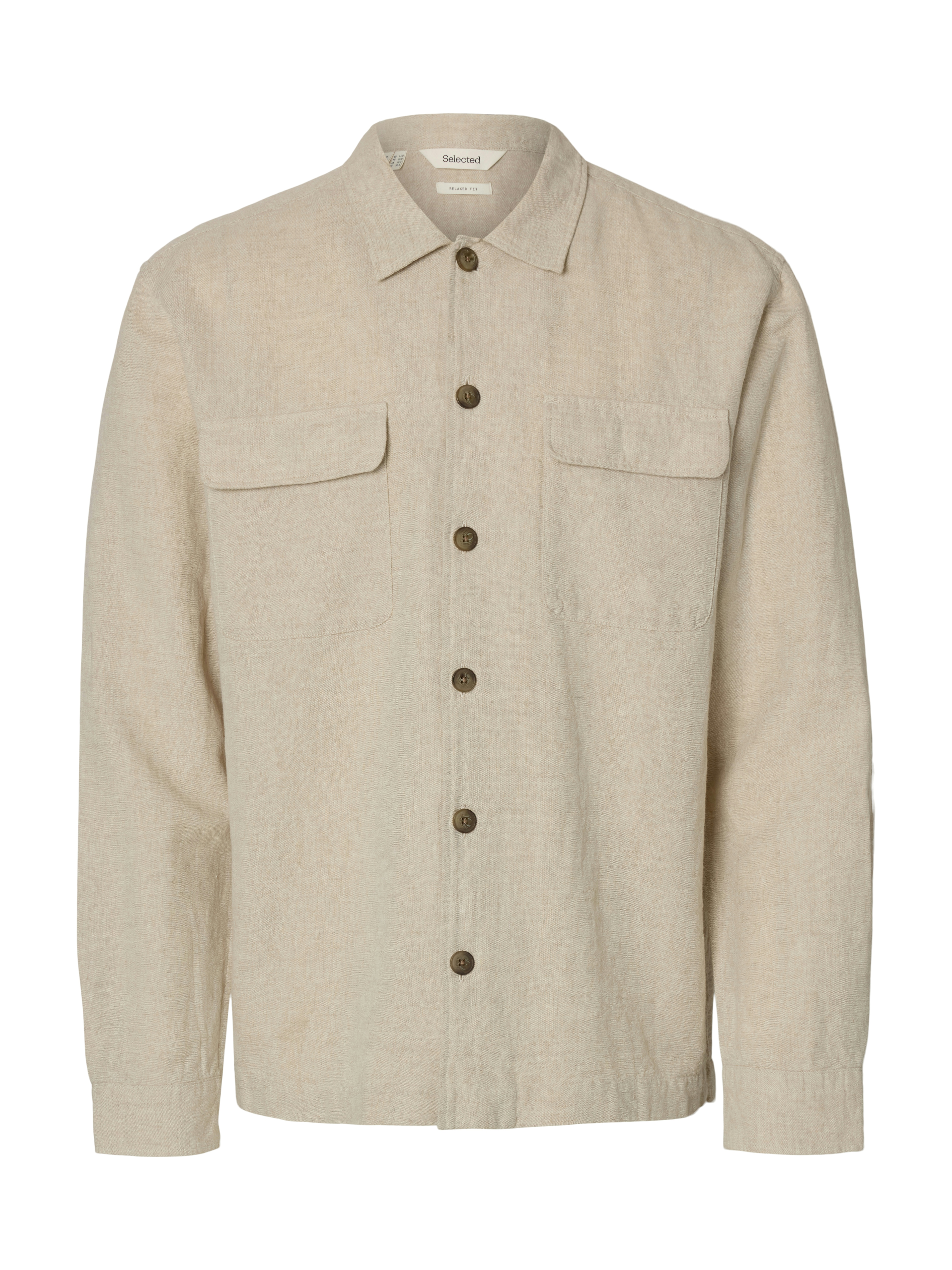 SLMOTTO LEROY LINEN BLEND OVERSHIRT NOOS