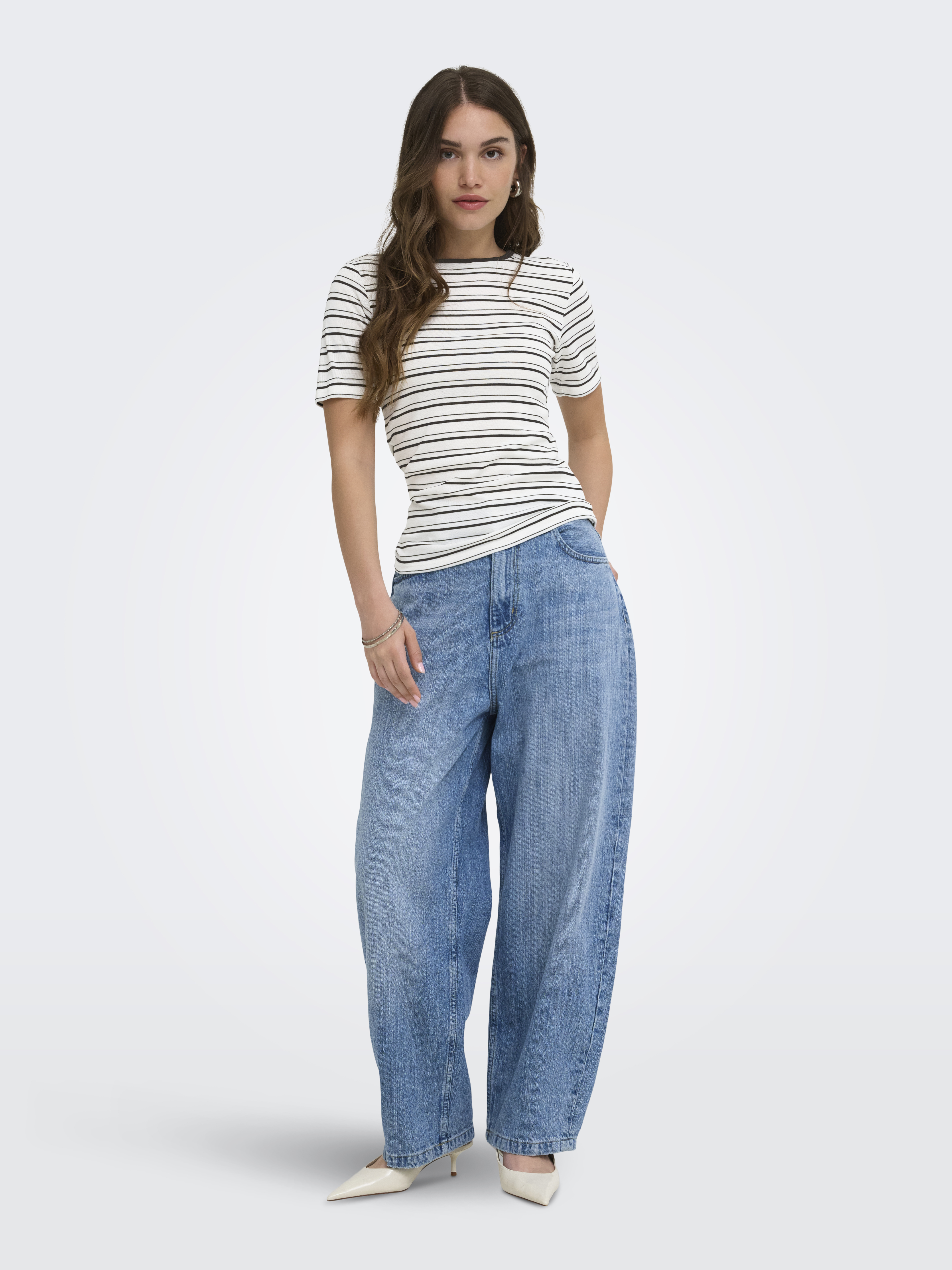 ONLELLI S/S RIB TOP JRS