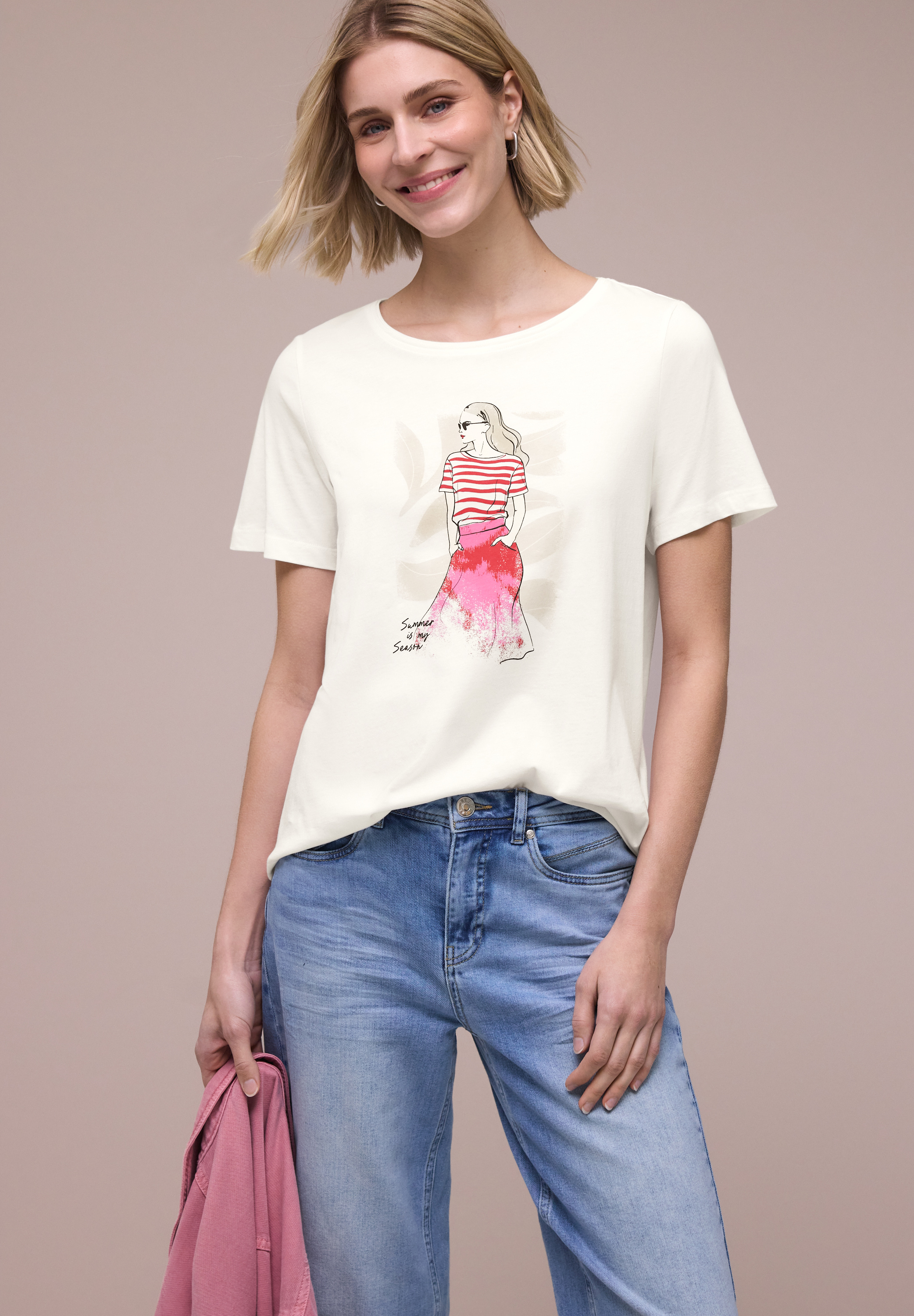 T-Shirt mit Rundhals und Print