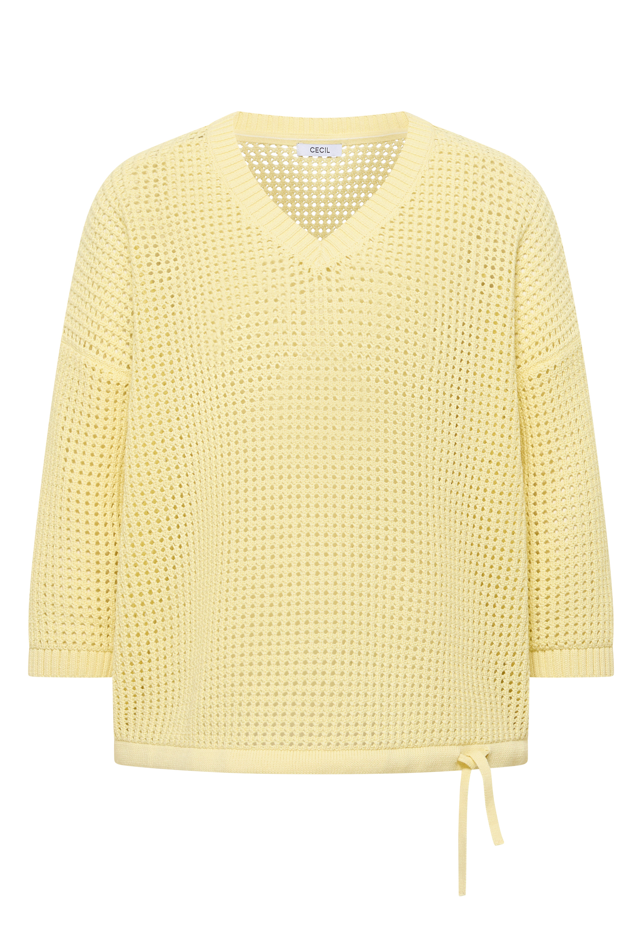 Kurzarm Pullover im Crochet-Look