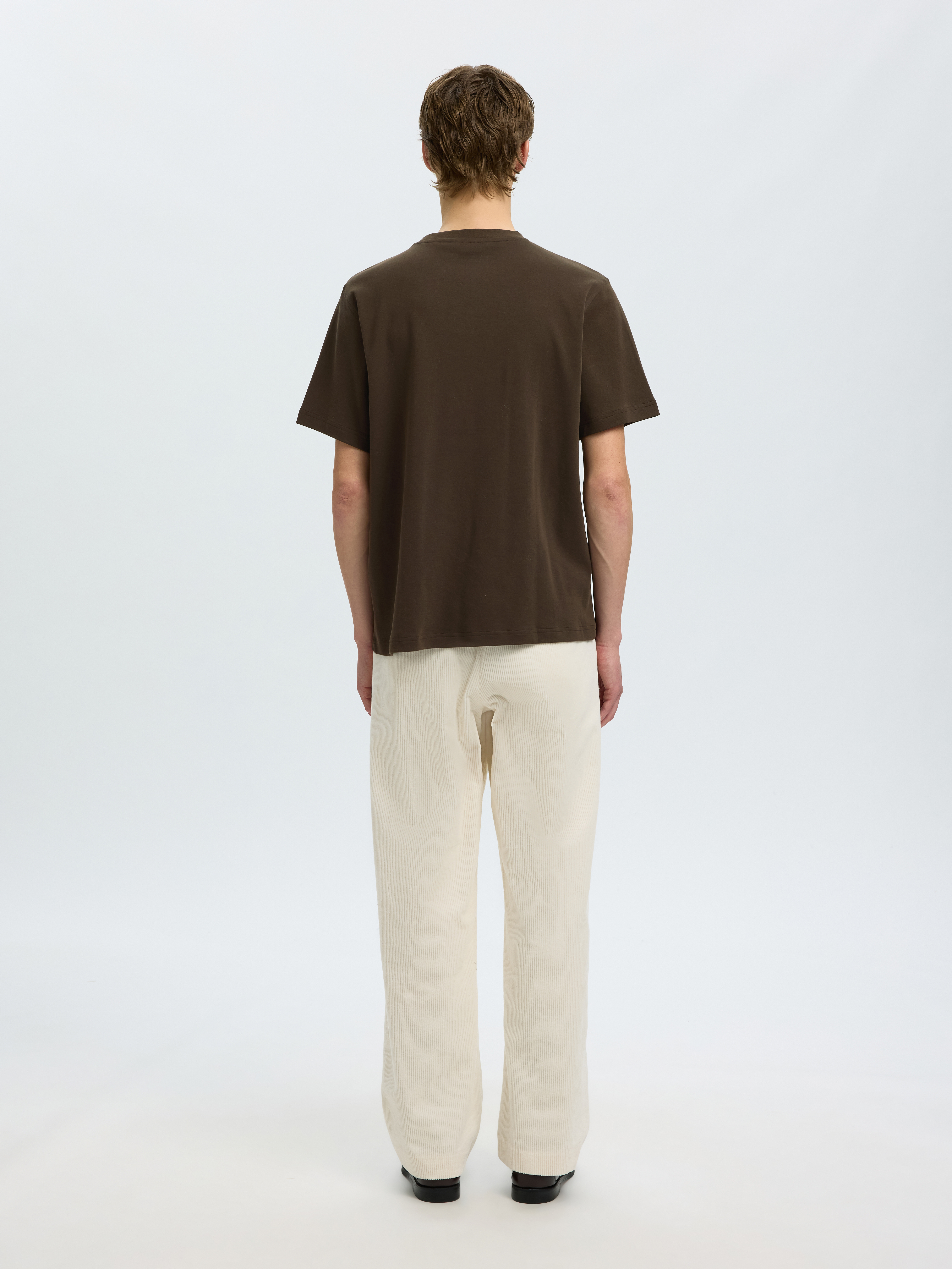 SLMTAJ MID WGT PEACH SS O-NECK TEE NOOS
