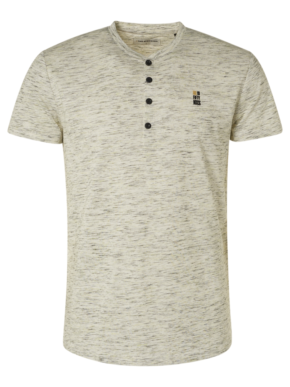 T-Shirt Button Closure 3 Coloured Melange