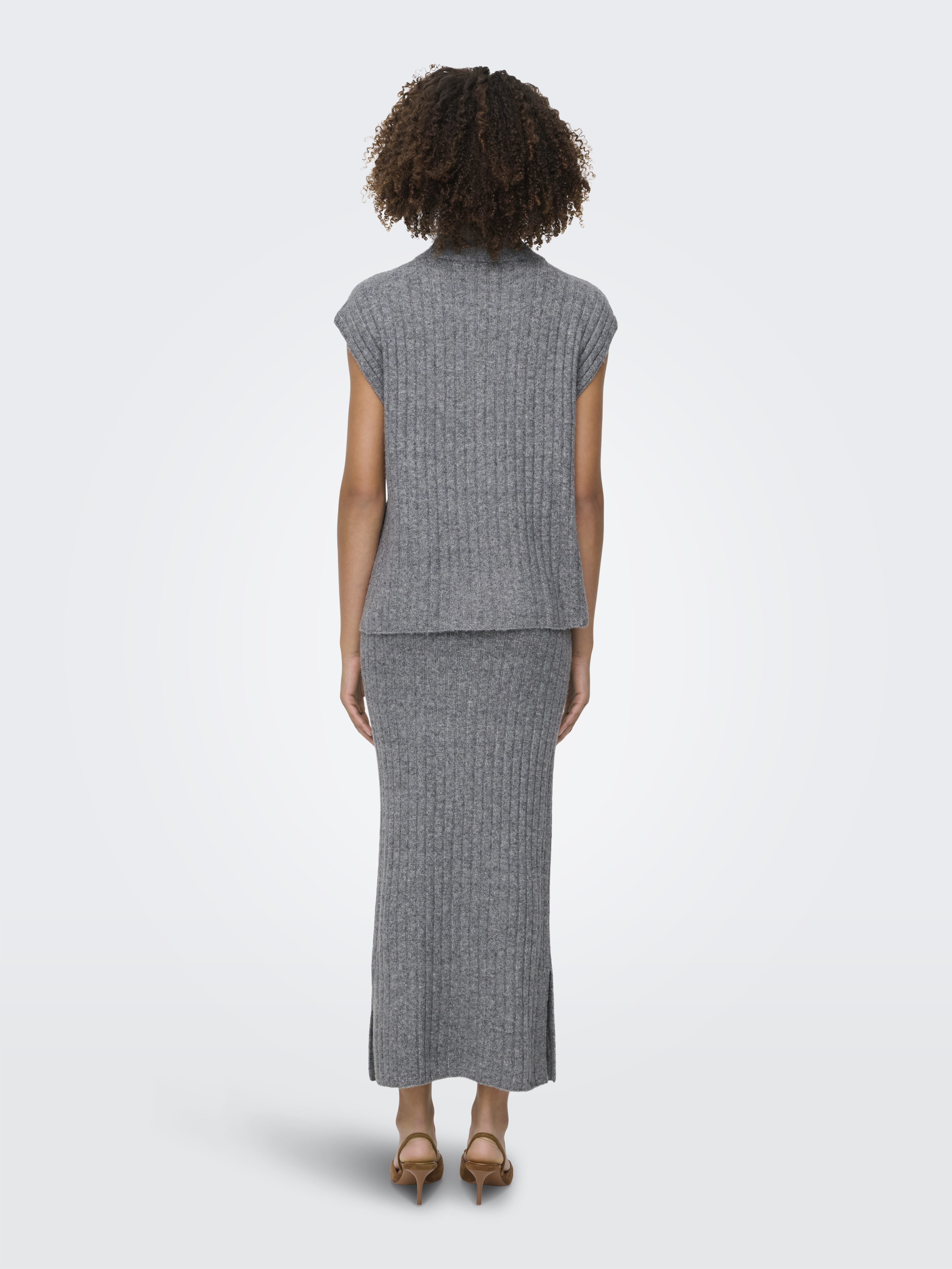 ONLJEANETT LIFE RIB LONG SKIRT CC KNT