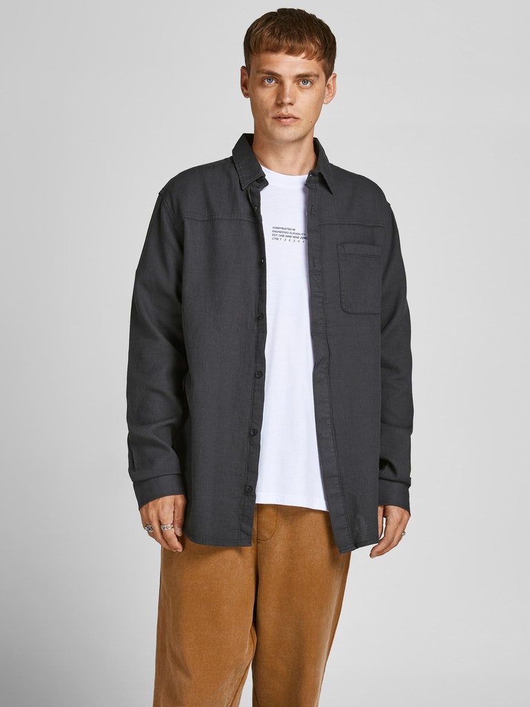JCOACE WAFFLE SHIRT LS ONE POCKET