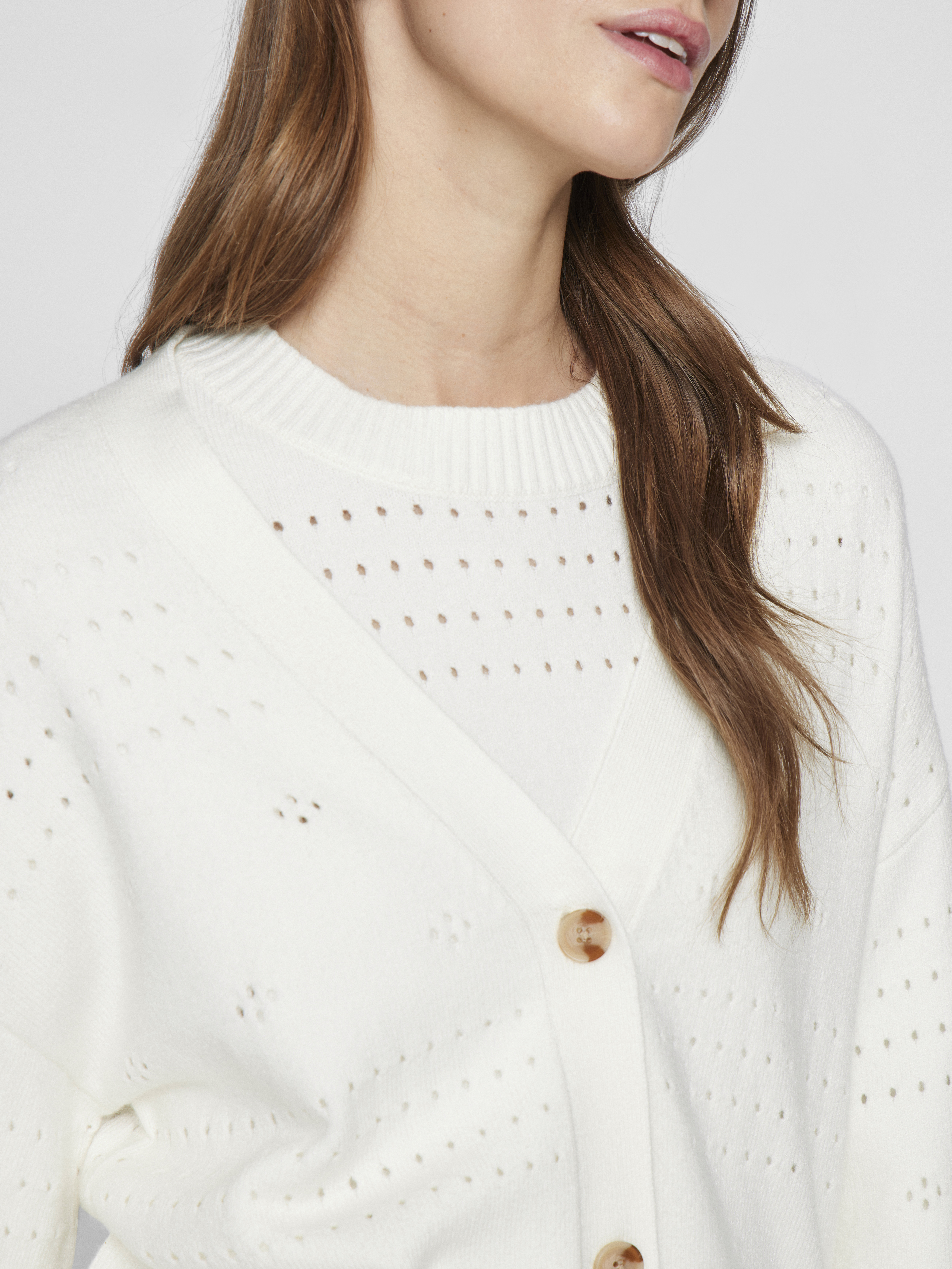 VIRIL V-NECK L/S KNIT CARDIGAN - NOOS