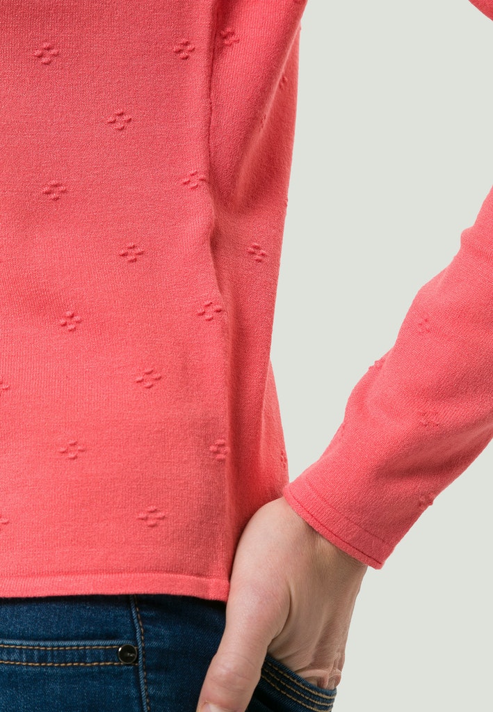 Pullover mit U-Boot Ausschnitt