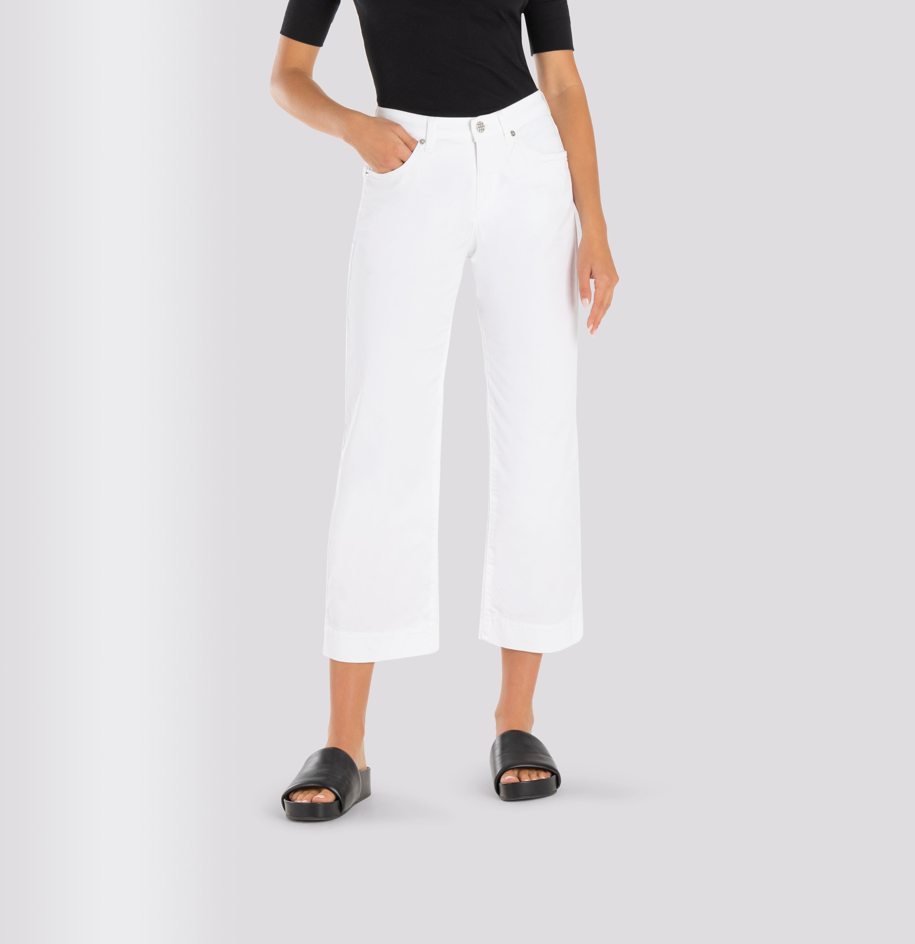 MAC JEANS - RICH CULOTTE , Authentic stretch gabardine