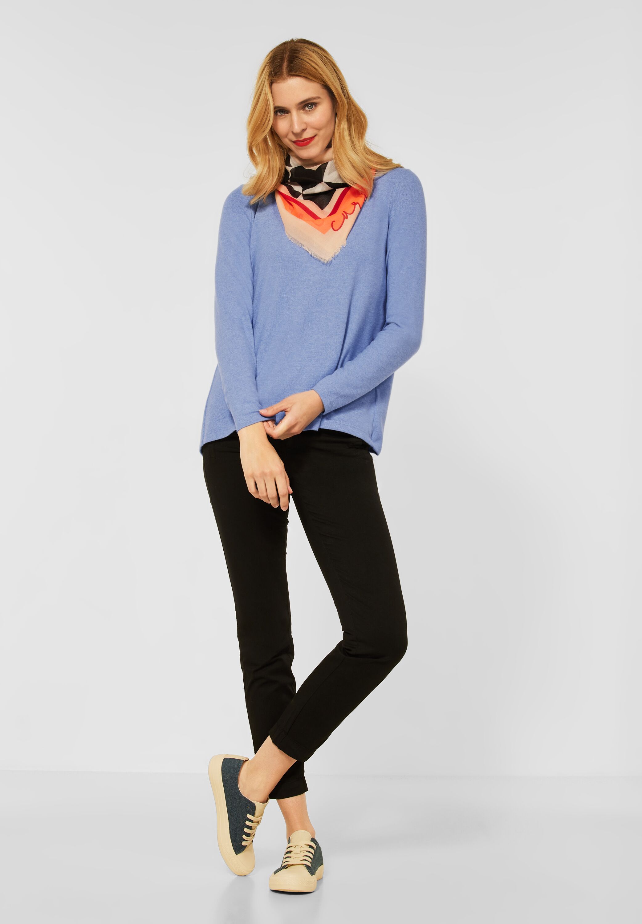 Shirt in Melange Optik