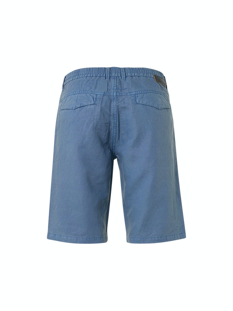 Short With Linen Garment Dyed