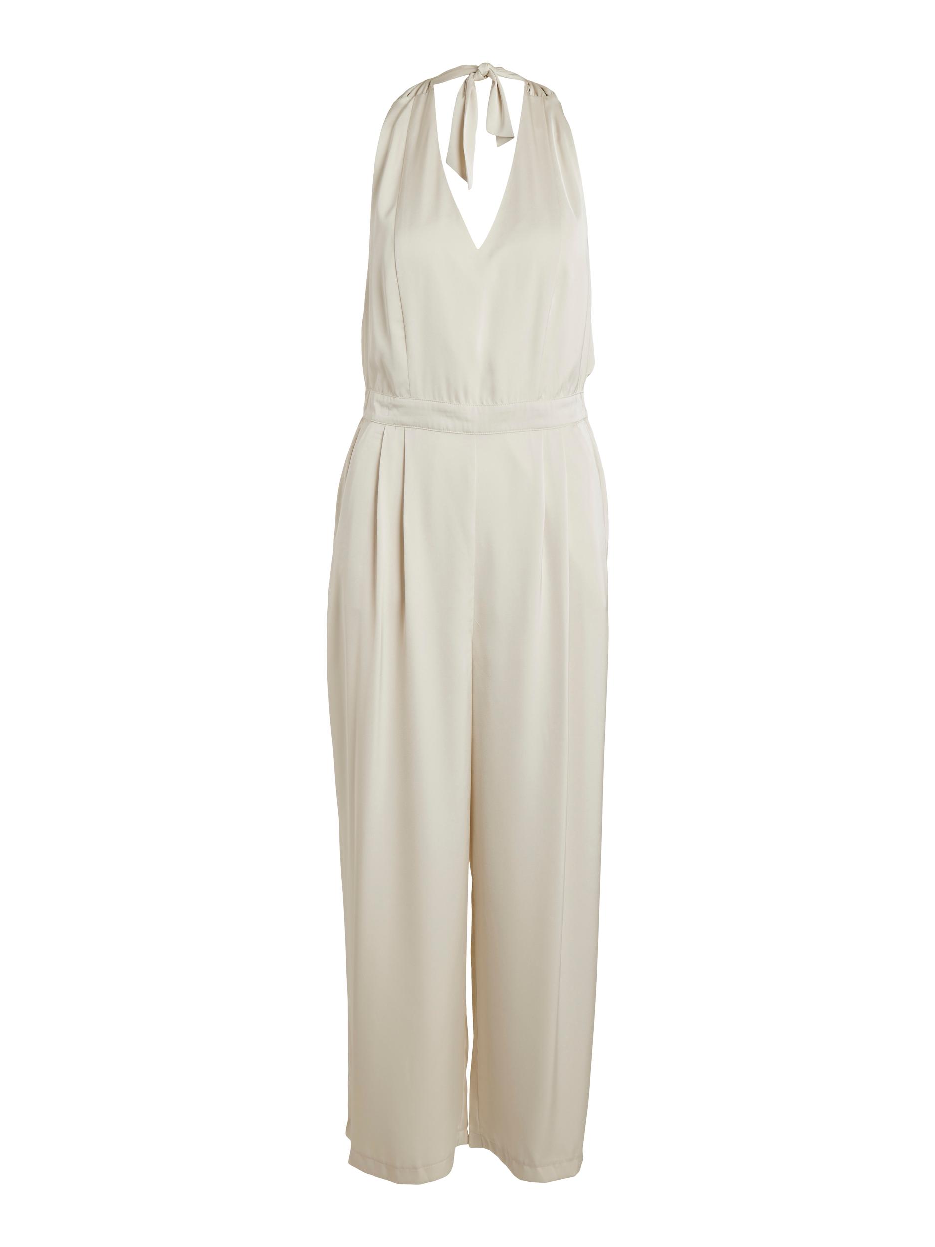 VIRAVENNA HALTERNECK JUMPSUIT/BR/DC