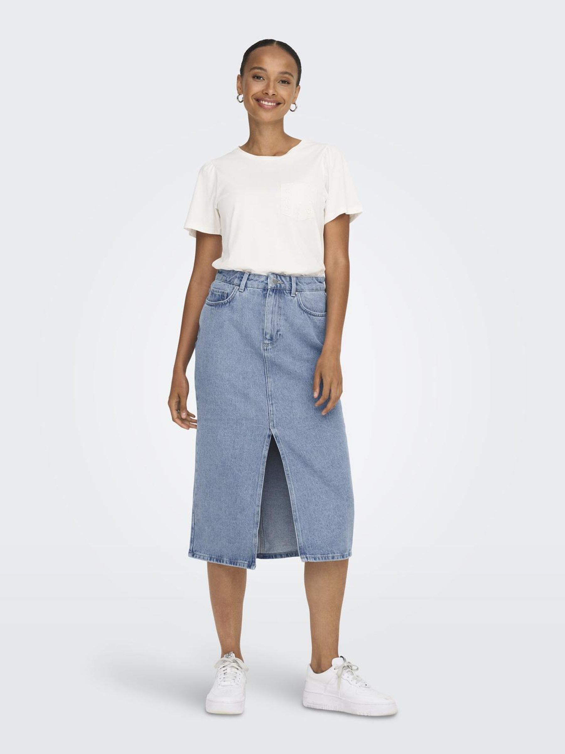 ONLBIANCA MIDI SKIRT DNM  REA NOOS