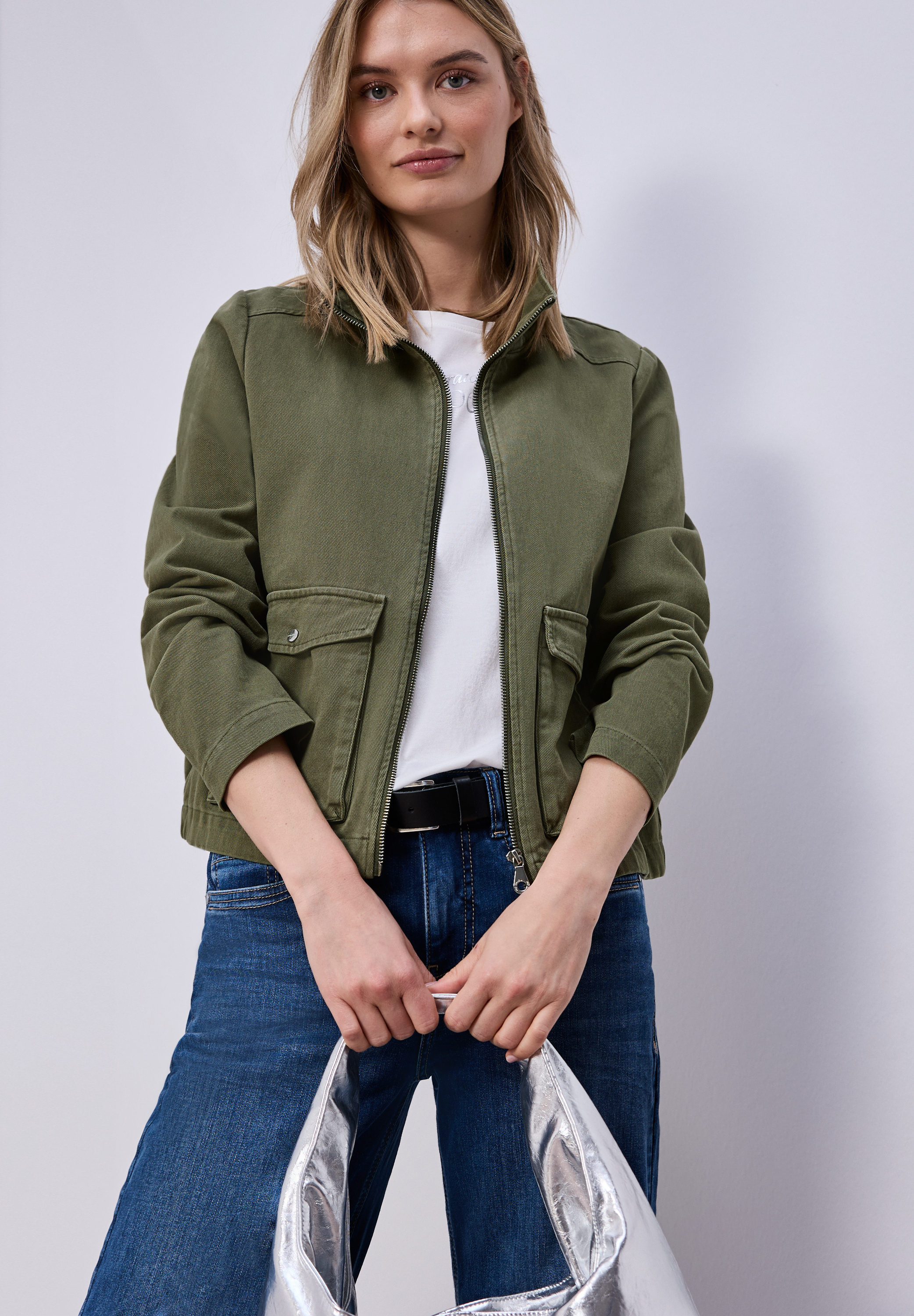 Washed-Look Jacke