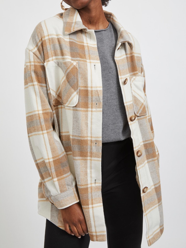 VIKIMMI CHECK SHIRT  L/S JACKET - NOOS