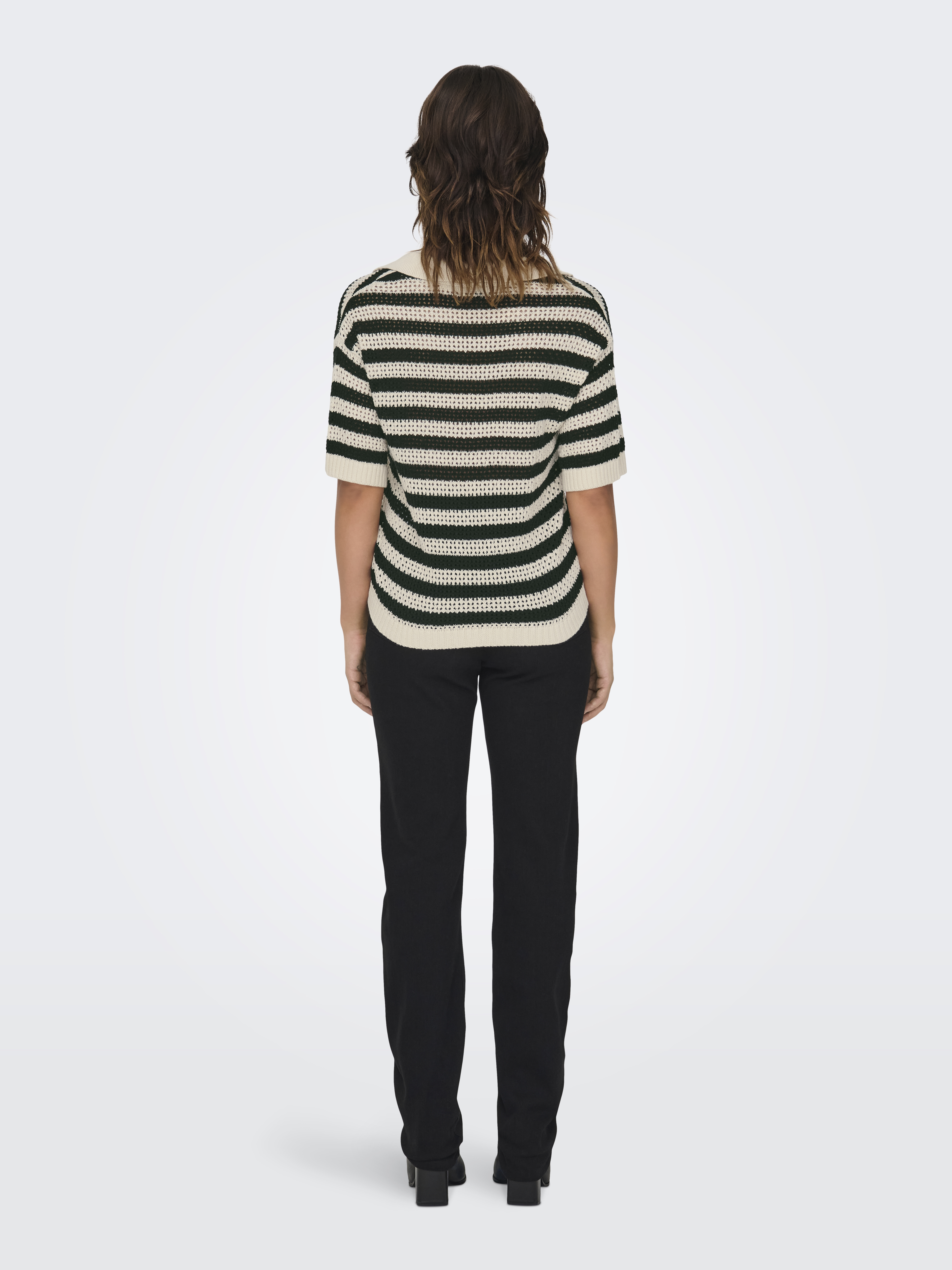 JDYTIKKA S/S POLO PULLOVER KNT NOOS