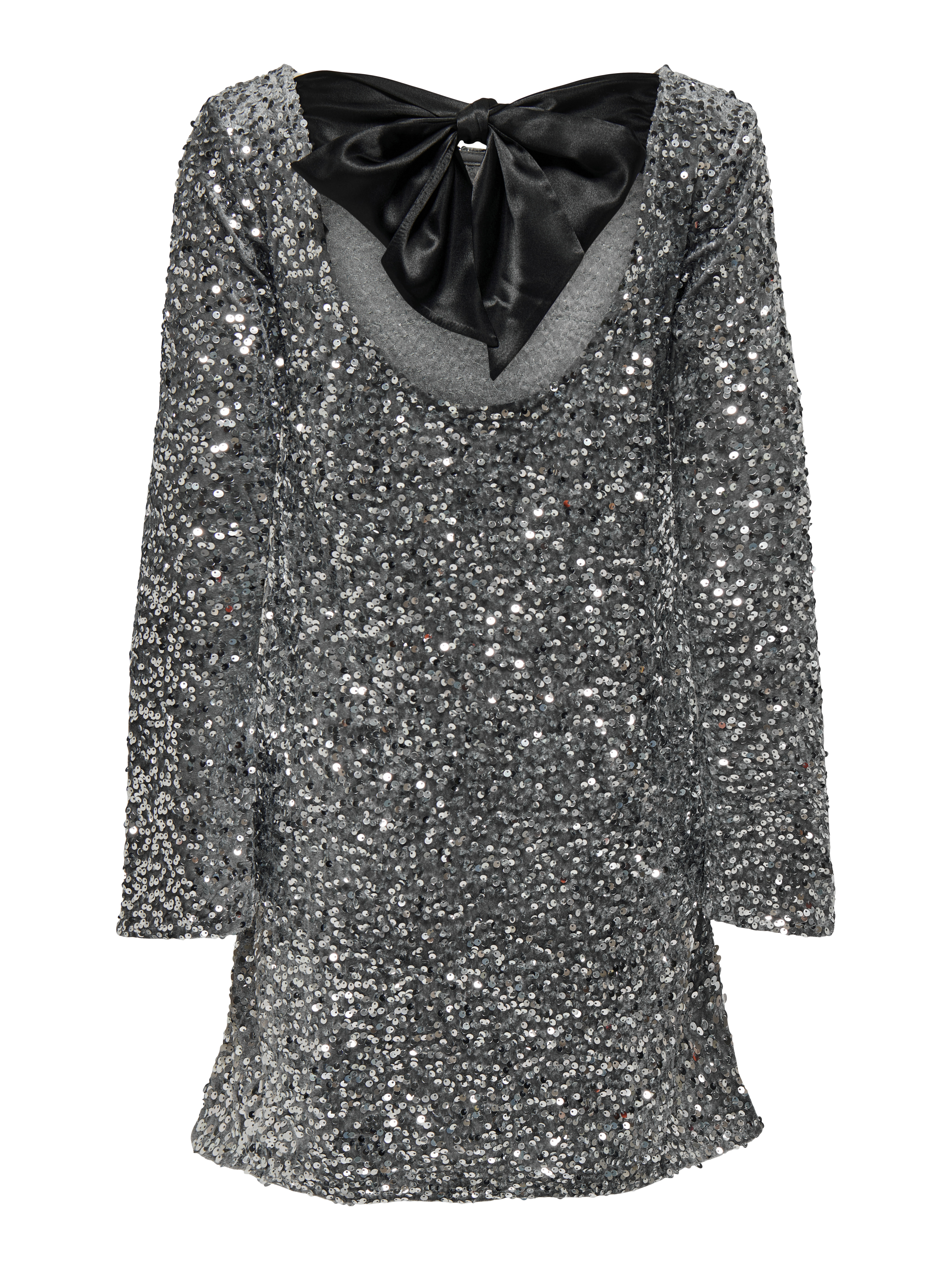 JDYSARA L/S BOW SEQUINS DRESS JRS