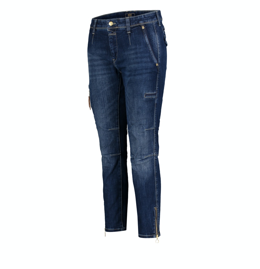 MAC JEANS - RICH cargo denim, Light authentic denim