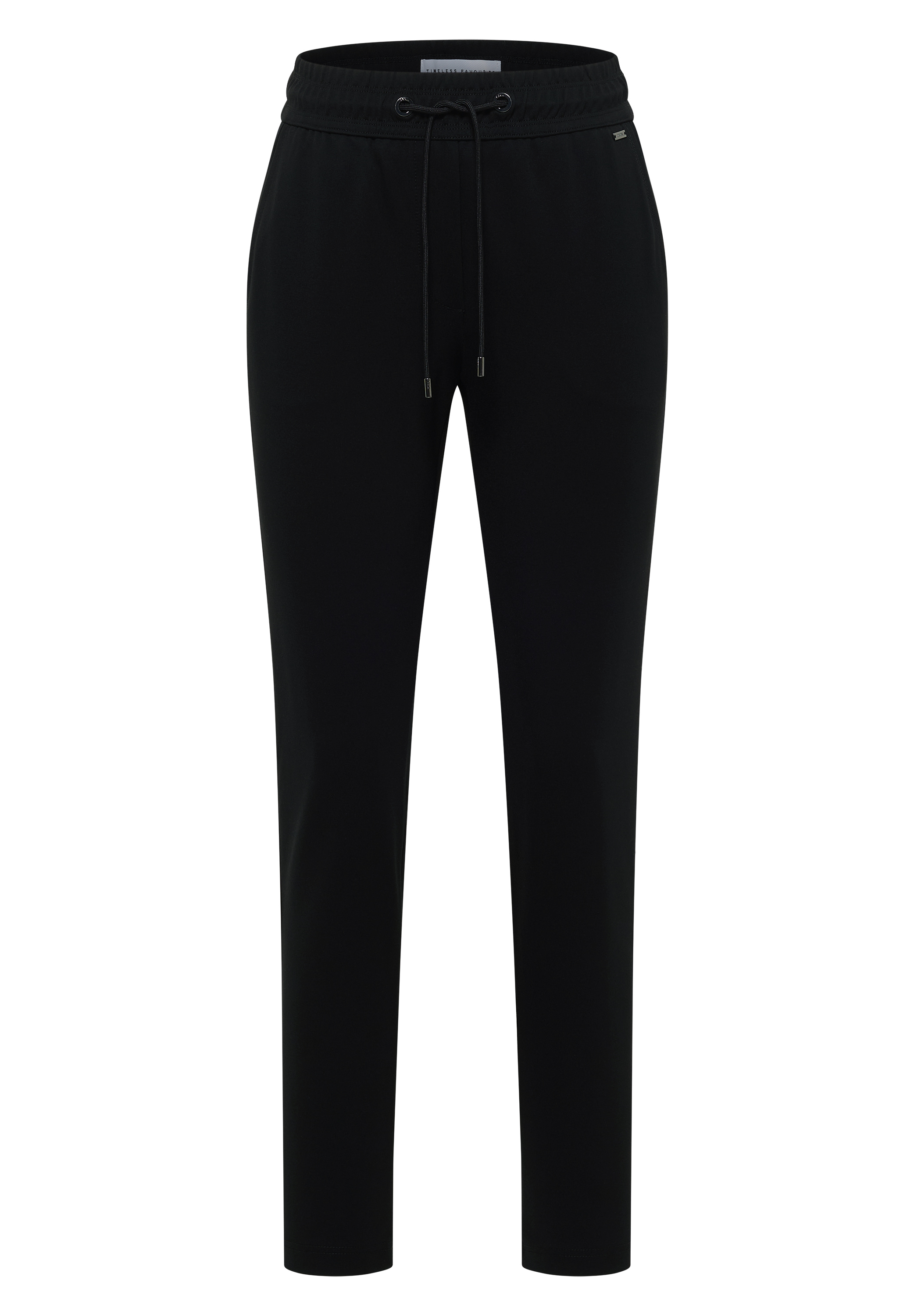 Mid Waist Slim Leg Hose im Casual Fit