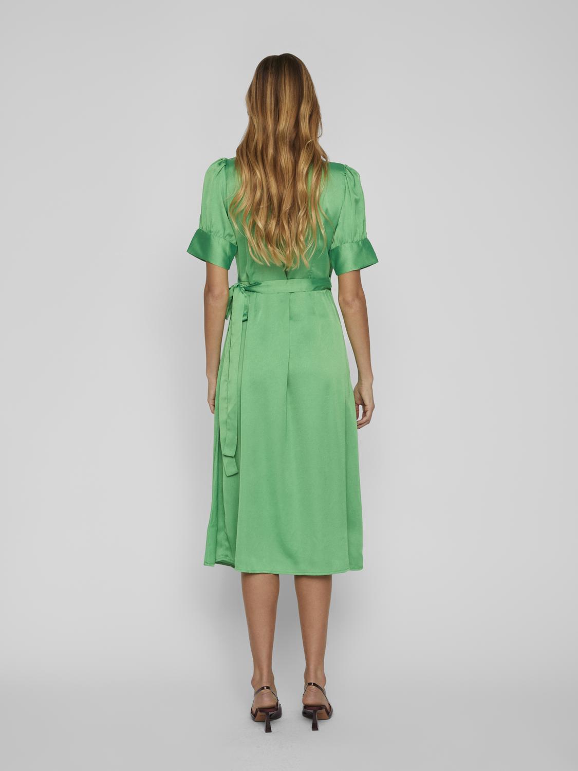 VINARIA S/S WRAP MIDI DRESS/DC/SU