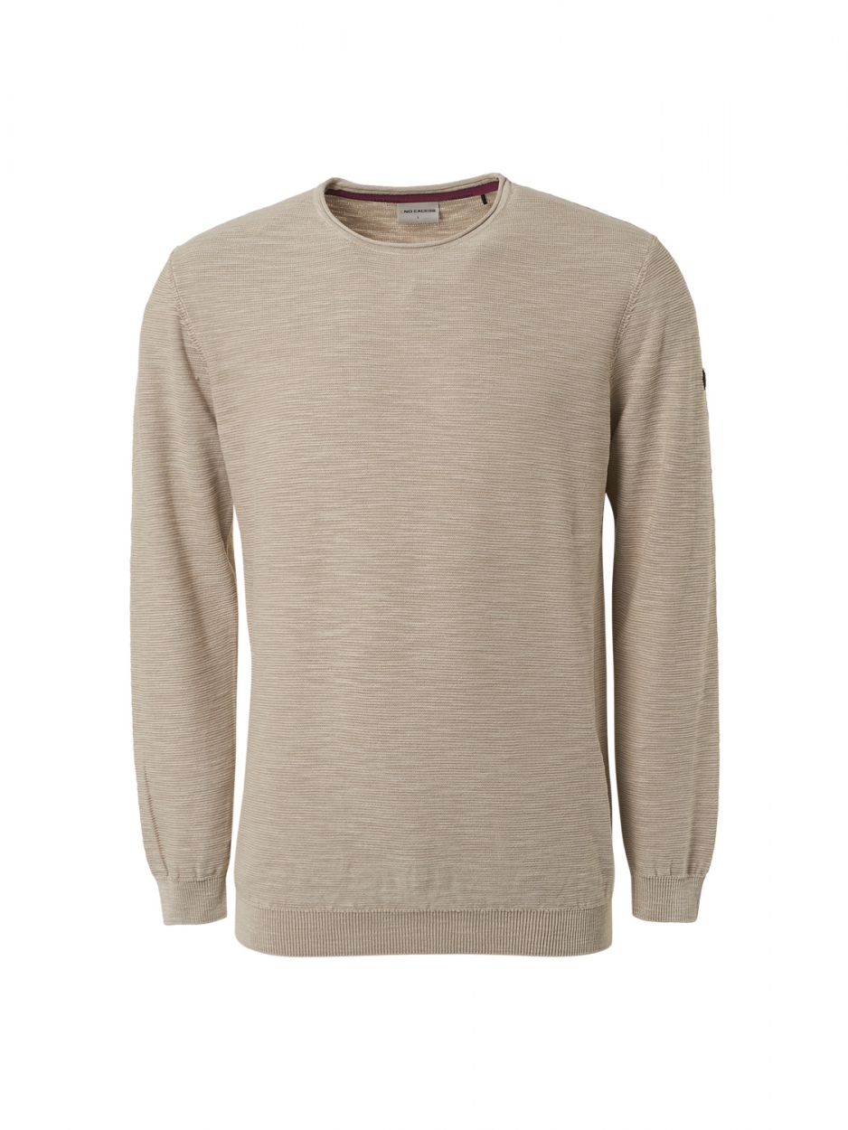 Pullover Crewneck Relief Garment Dyed + Stone Washed