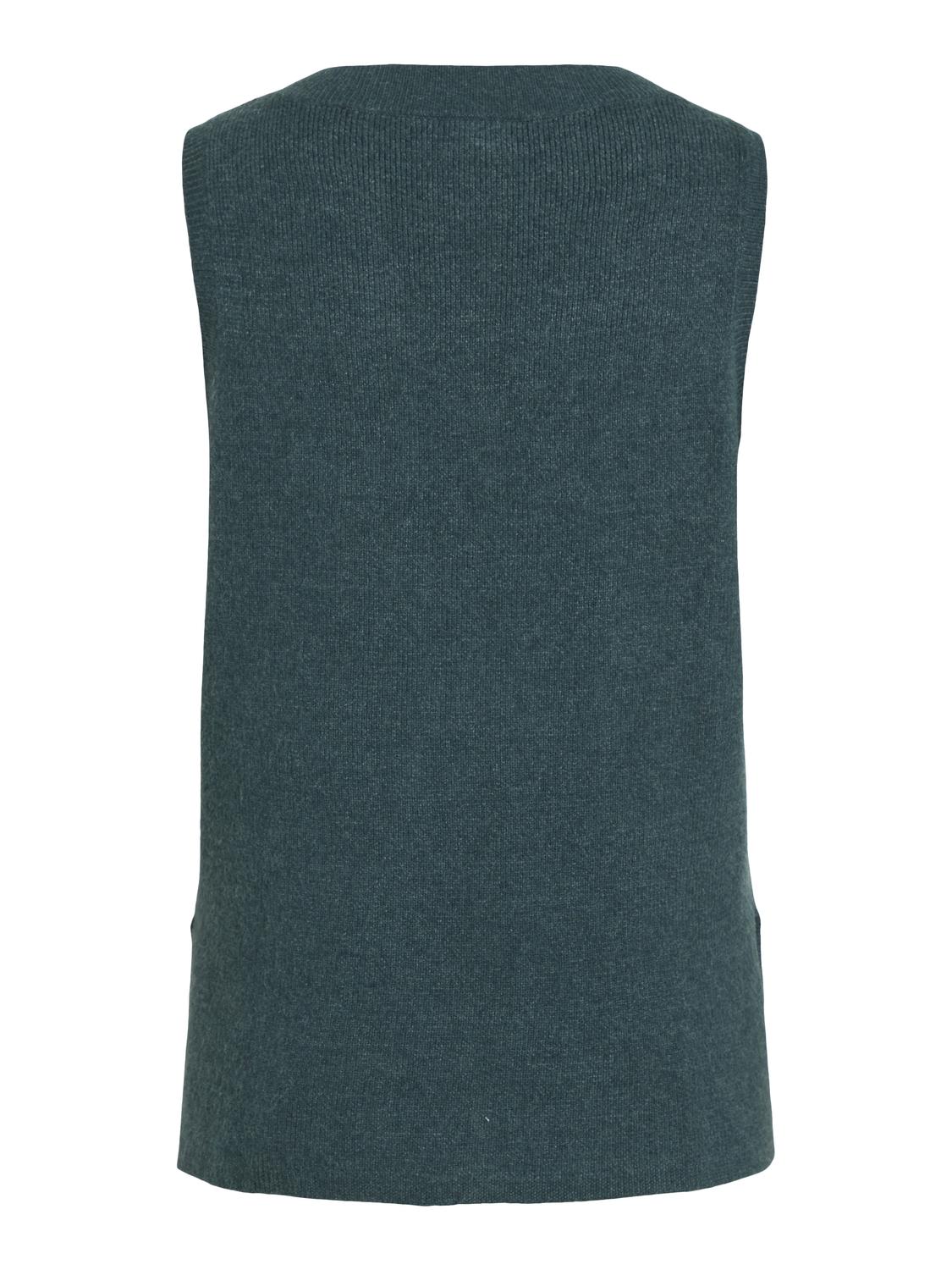 VIRIL KNIT RIB V-NECK S/L VEST - NOOS