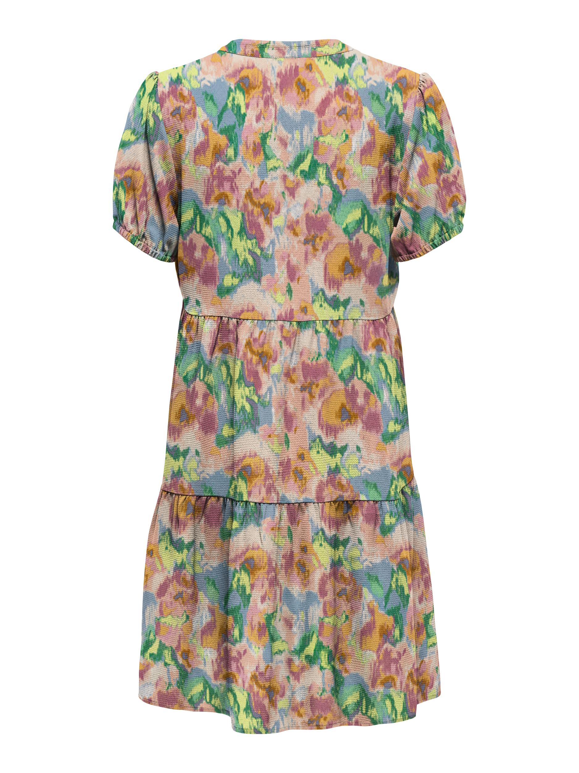 ONLNOVA LIFE S/S THEA DRESS AOP PTM