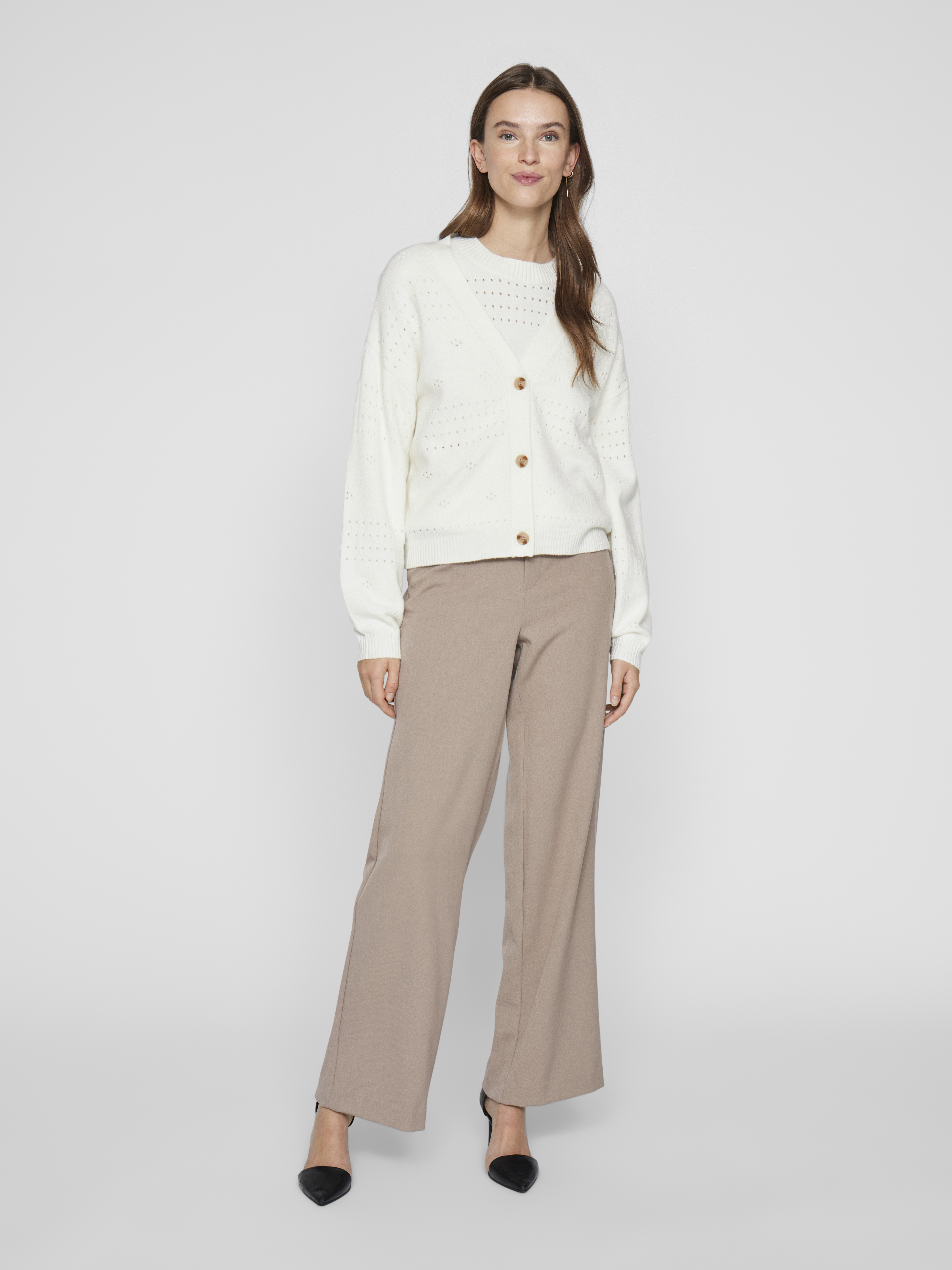 VIRIL V-NECK L/S KNIT CARDIGAN - NOOS