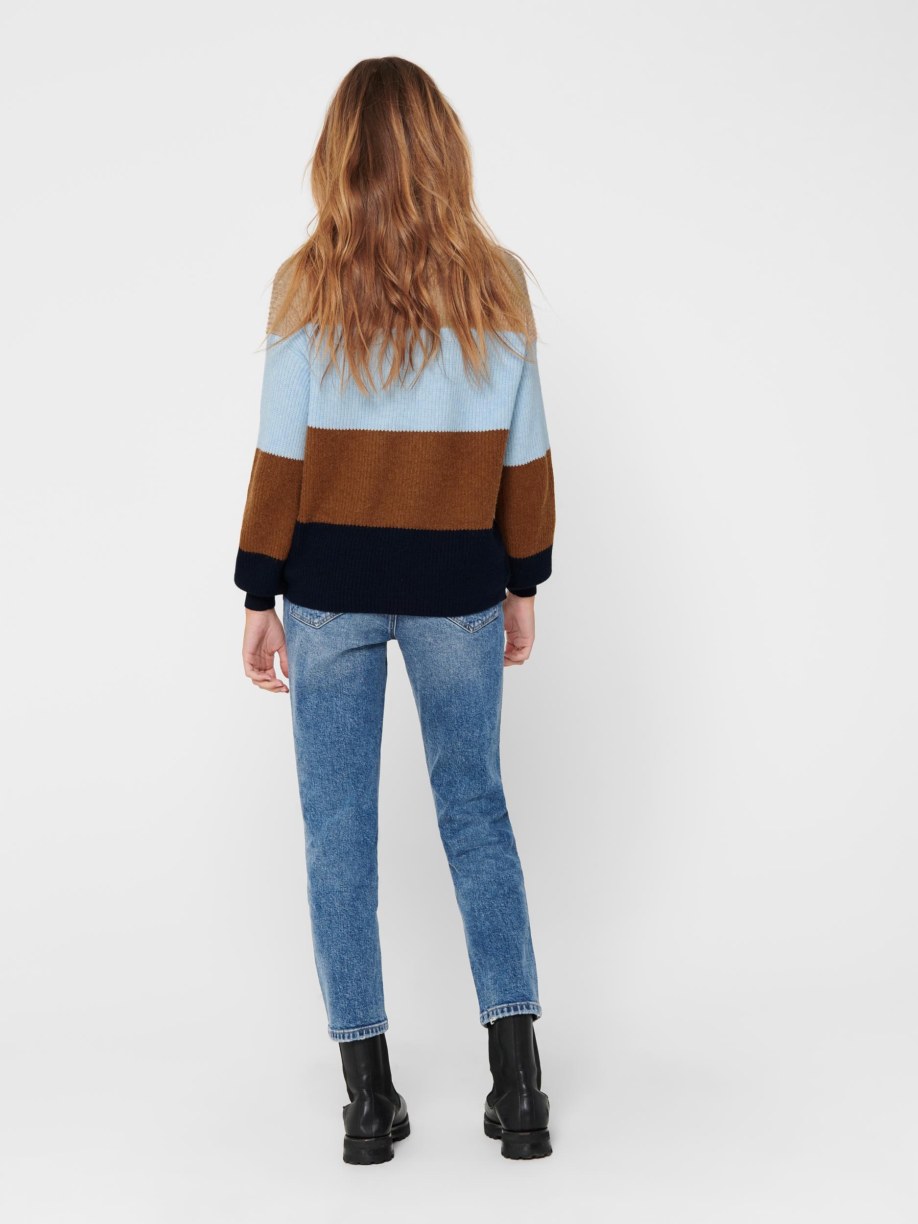 ONLSANDY L/S STRIPE PULLOVER CC KNT