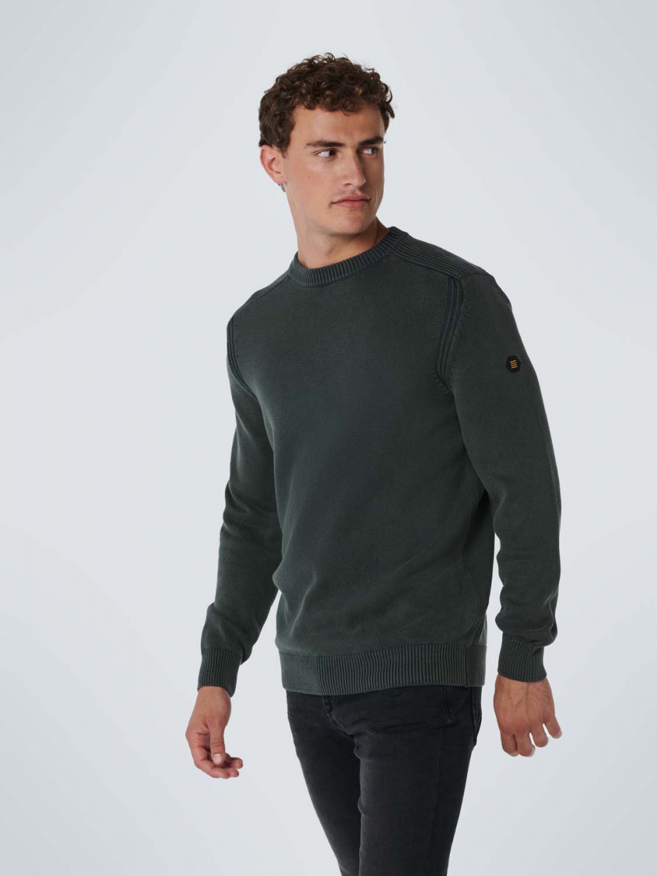 Pullover Crewneck Relief Garment Dyed + Stone Washed