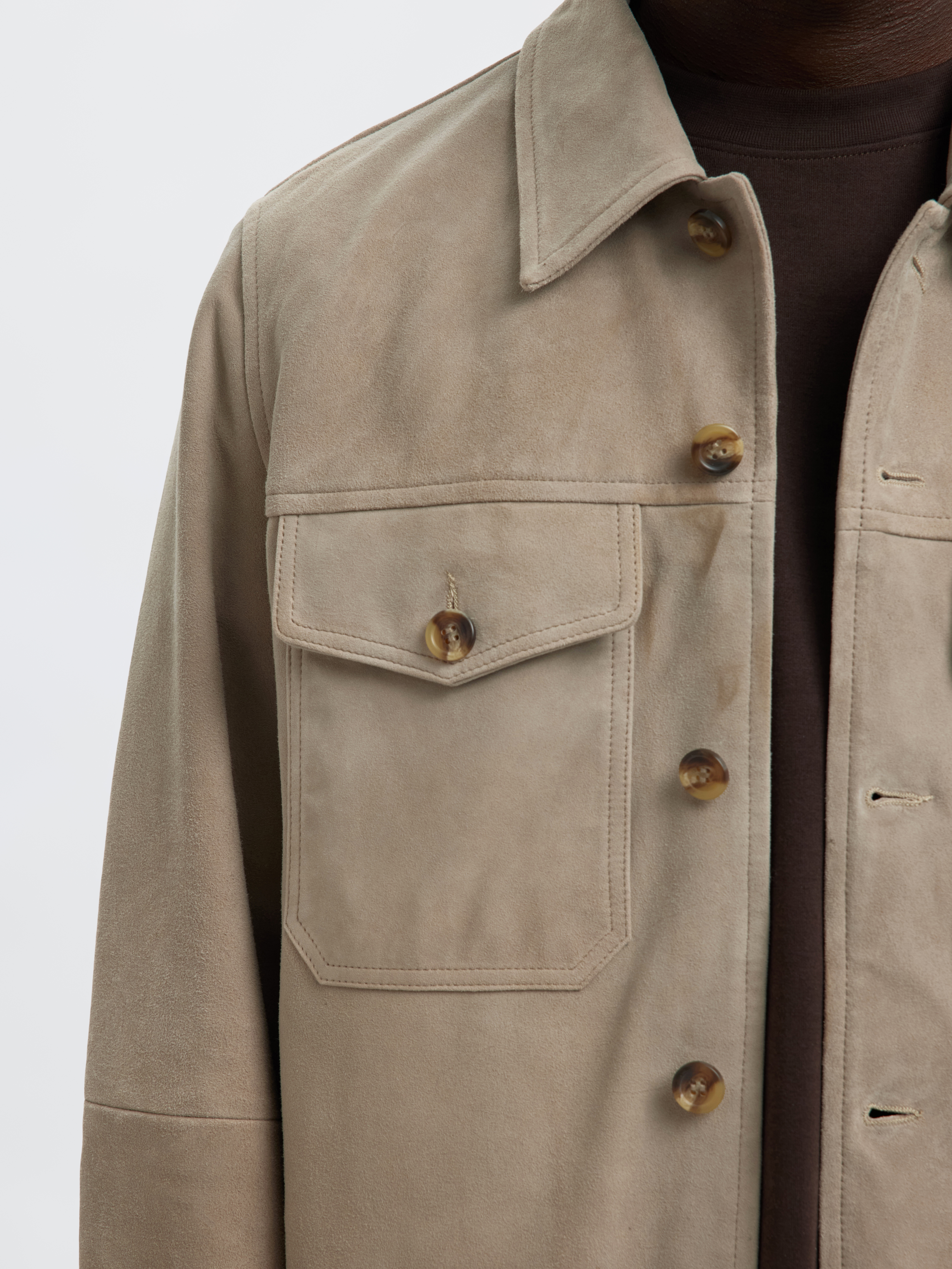 SLHTHOM SUEDE OVERSHIRT NOOS