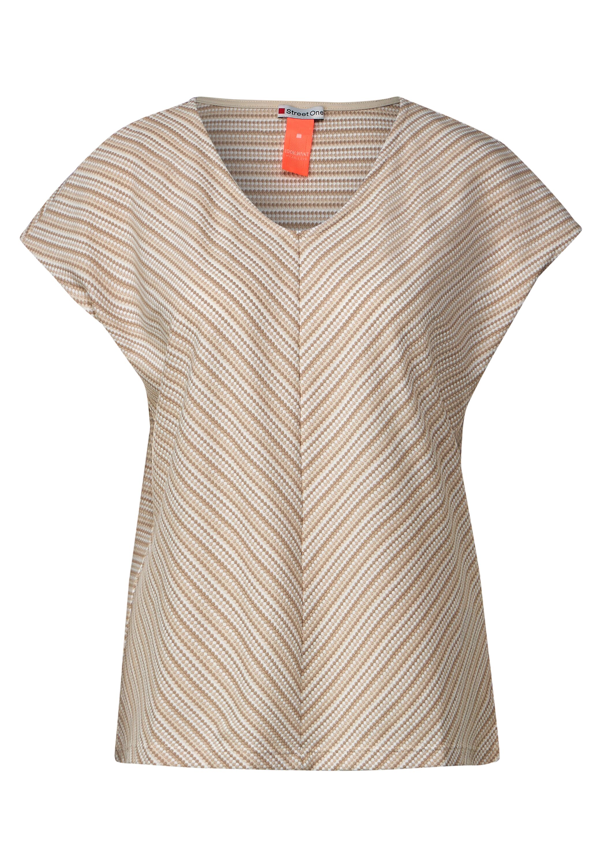 Shirt mit Struktur Streifen