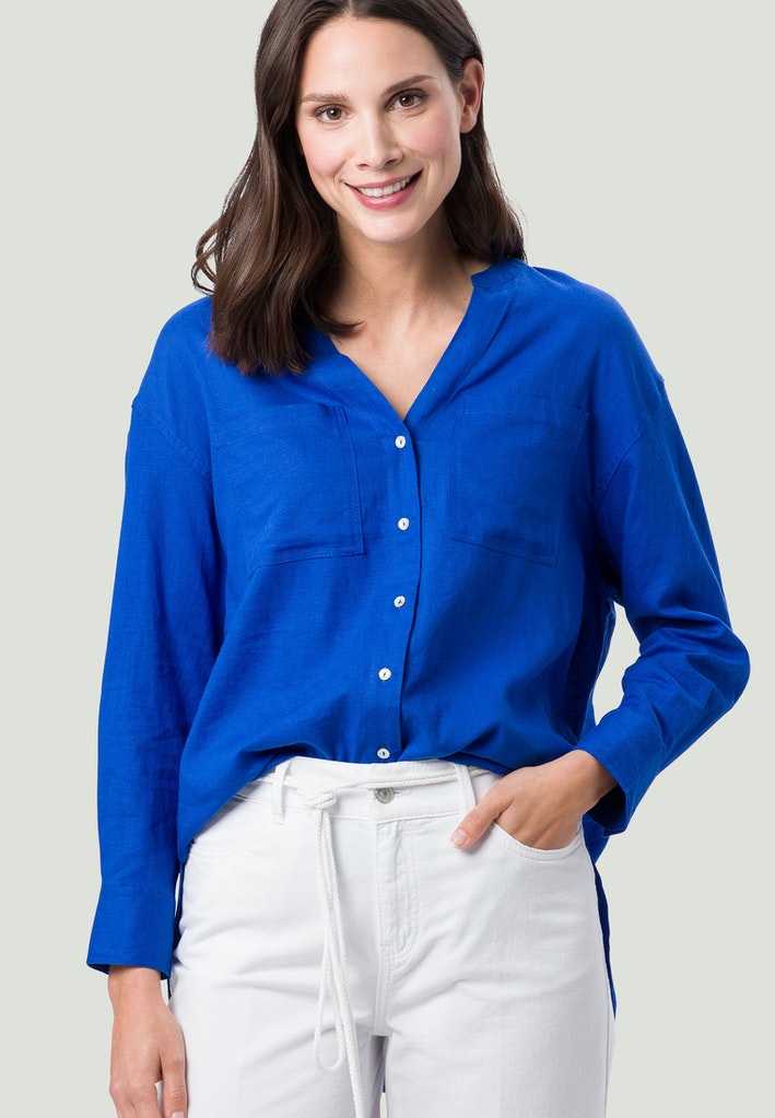 Leinenbluse Oversized