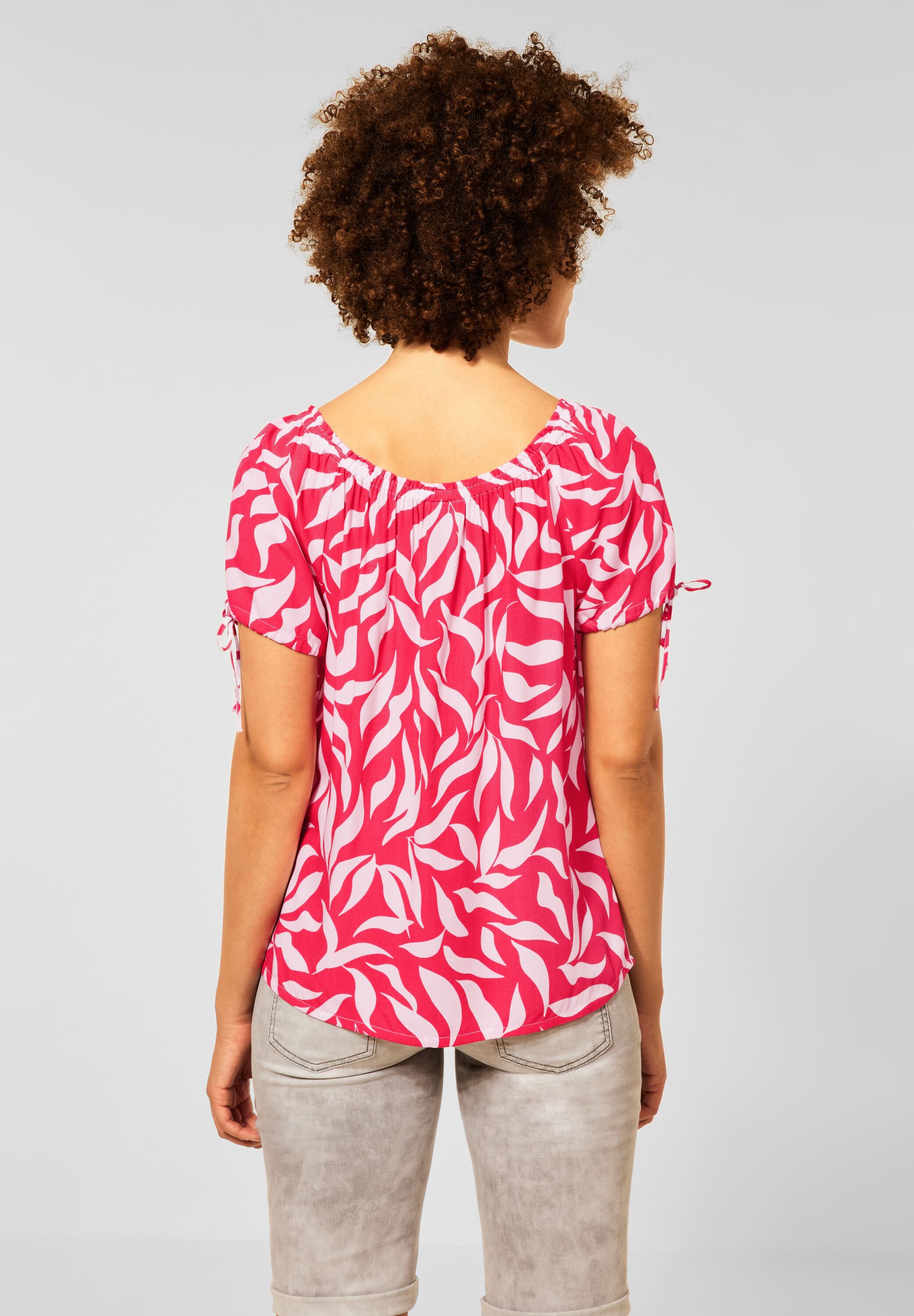 Carmen Bluse mit Print