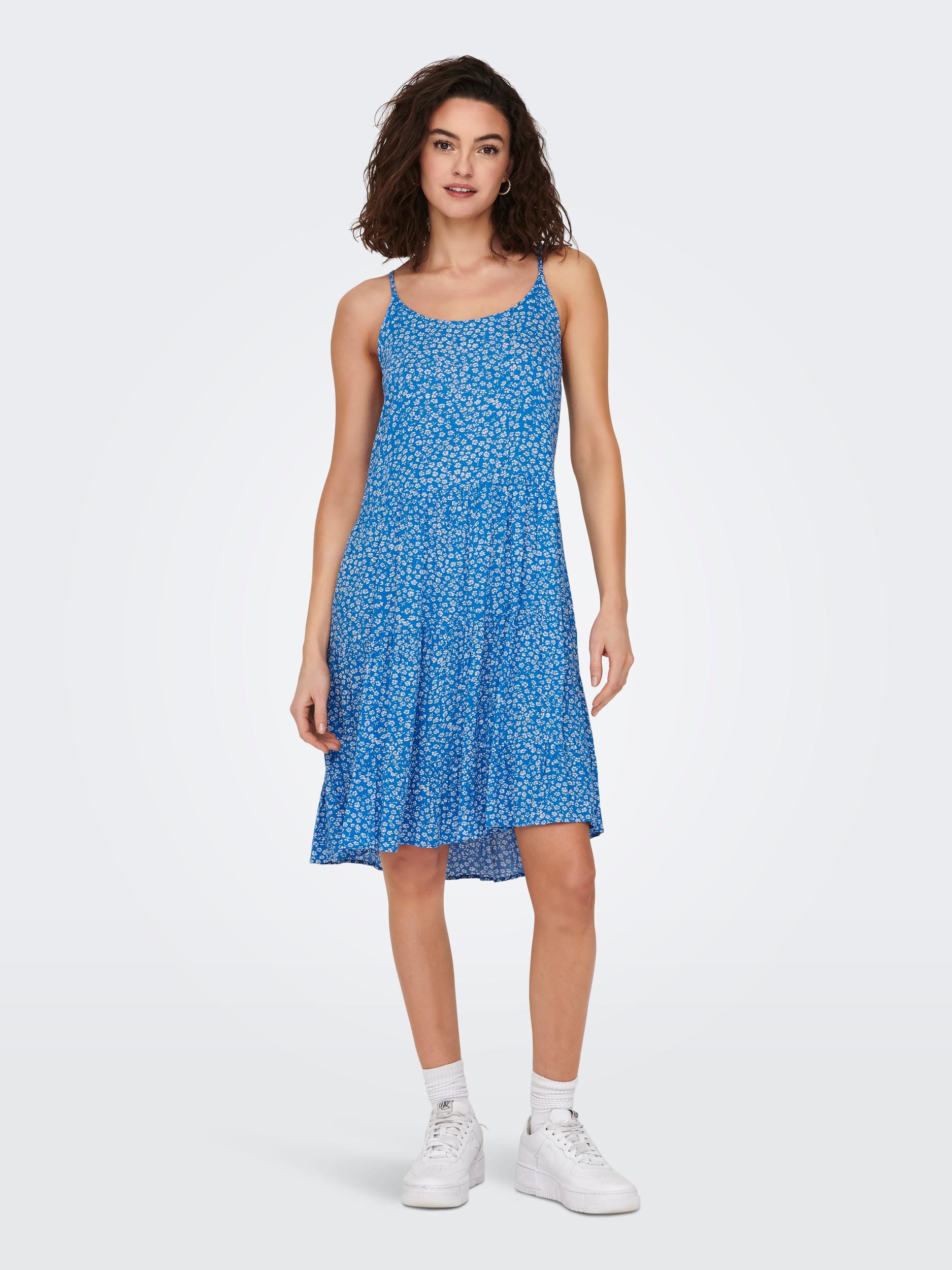 ONLMAJ LIFE S/L AOP SHORT DRESS WVN NOOS