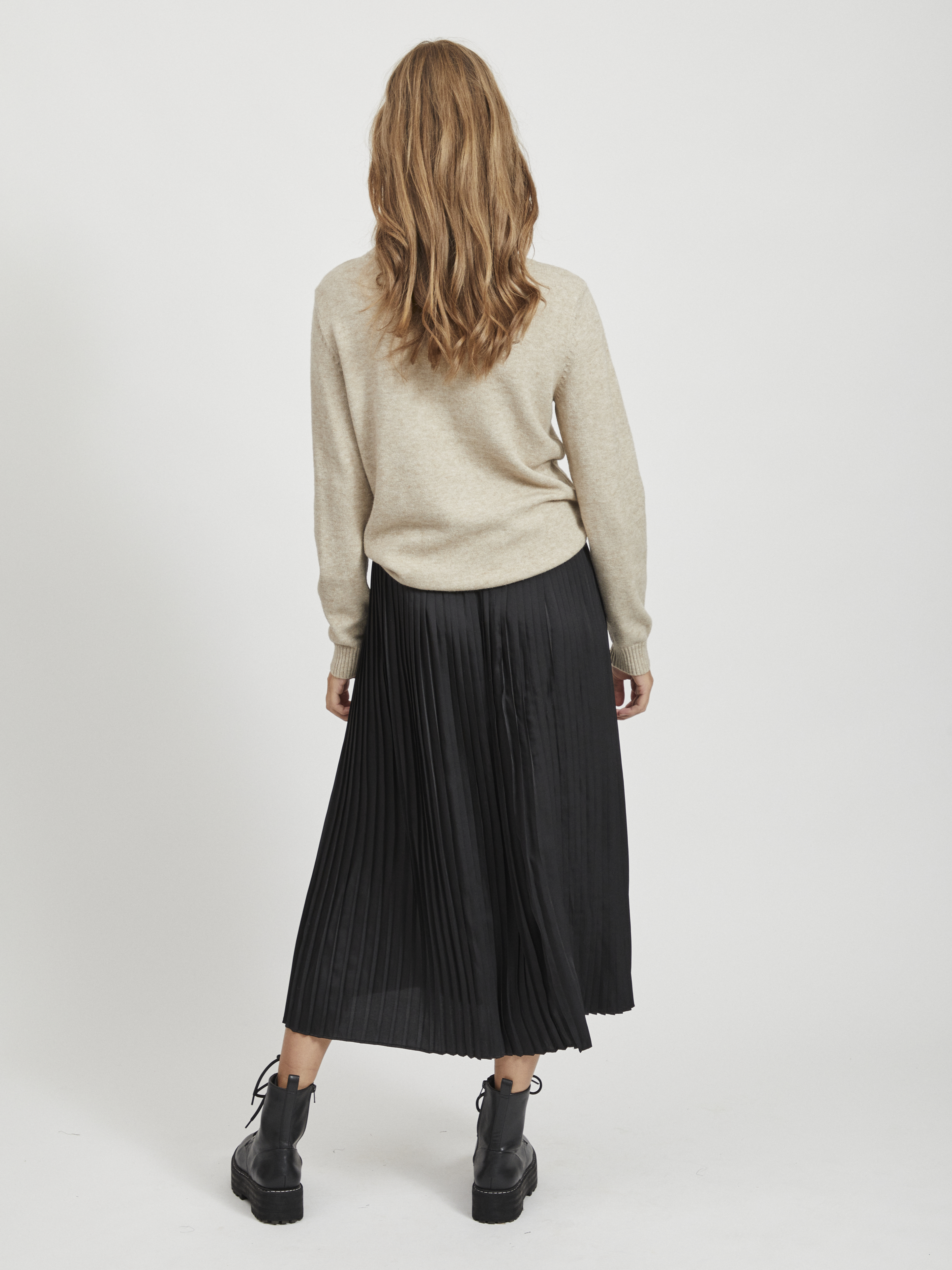VIRIL O-NECK L/S  KNIT TOP - NOOS
