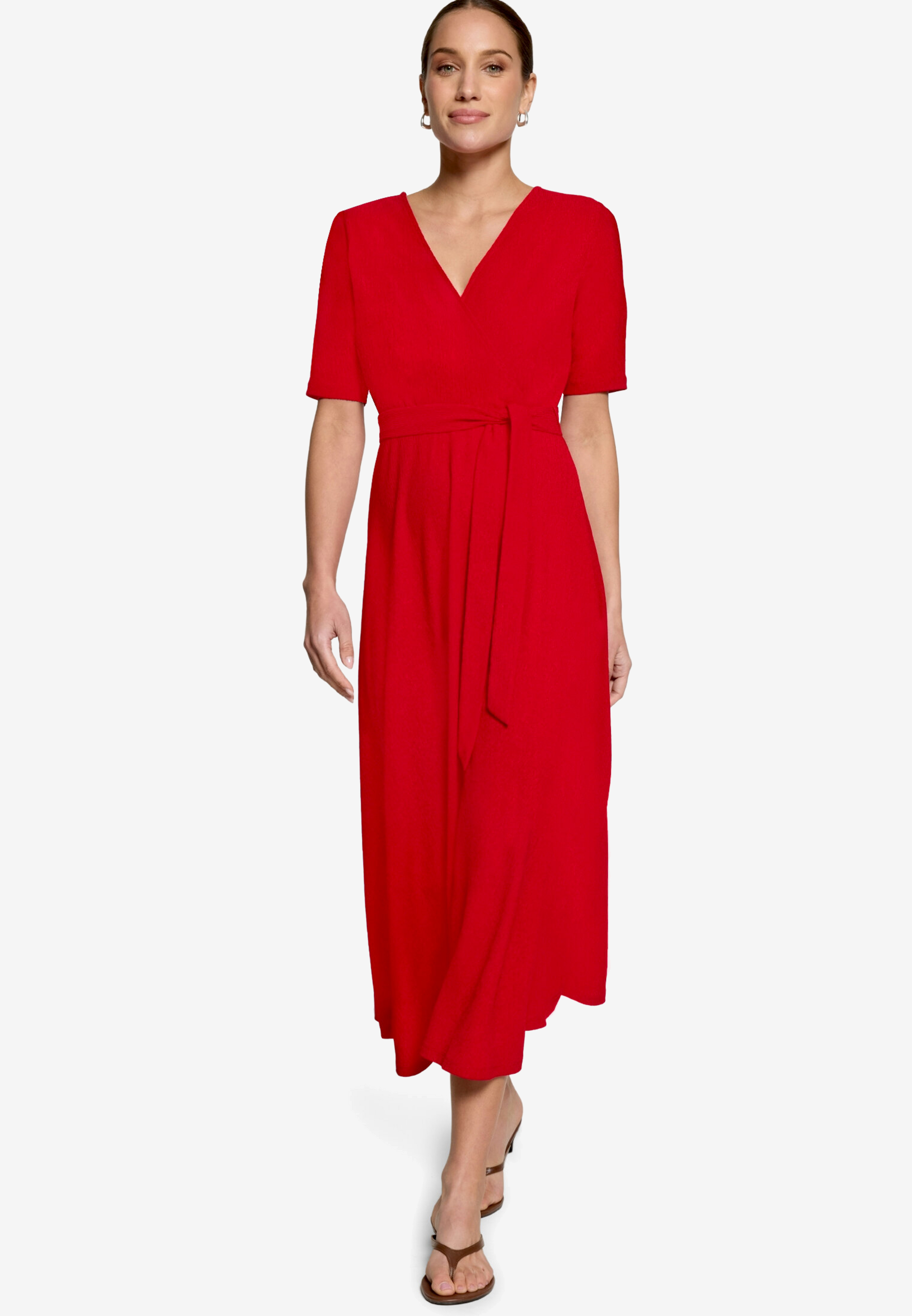 Jerseykleid mit Gürtel