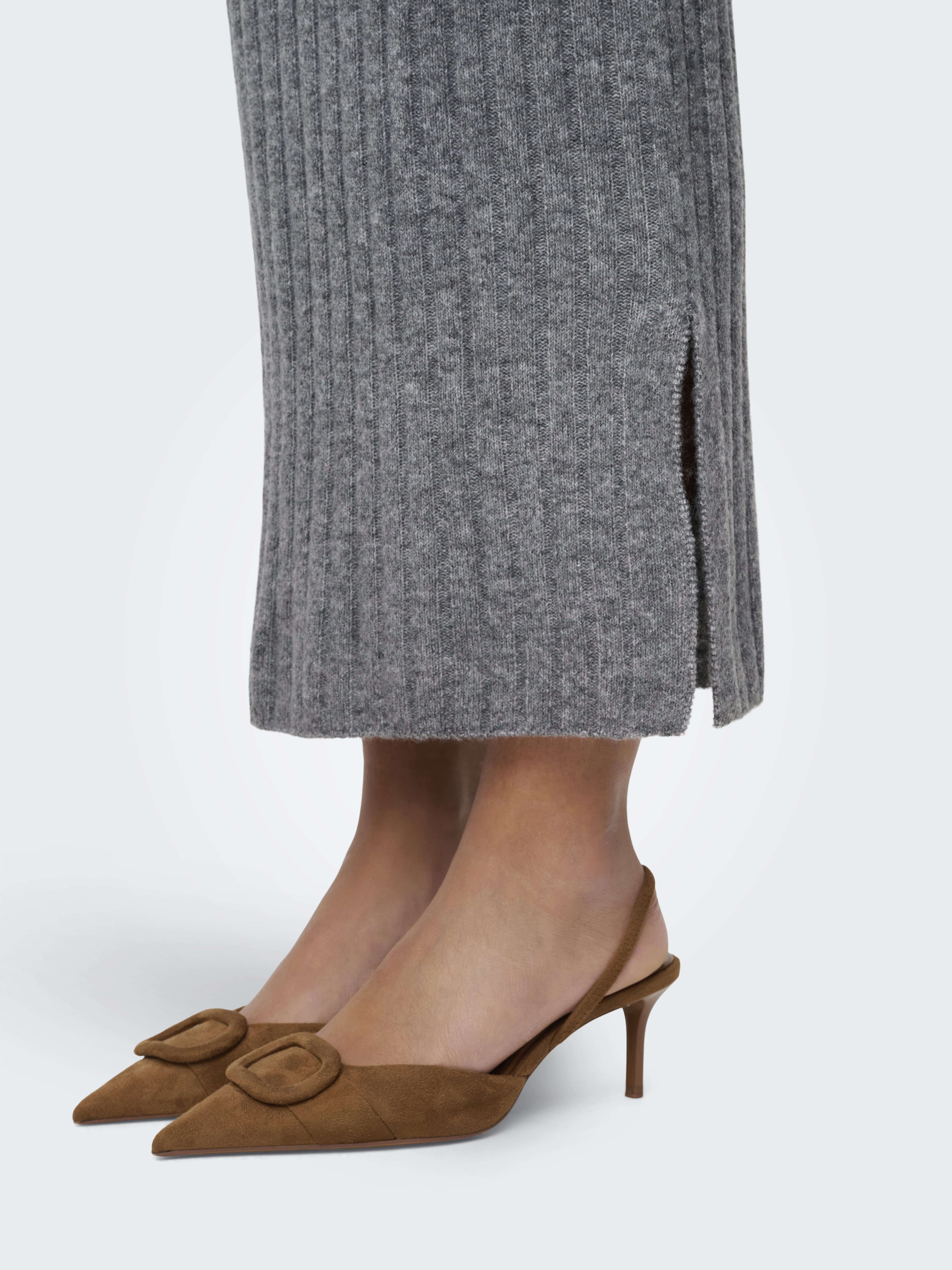 ONLJEANETT LIFE RIB LONG SKIRT CC KNT