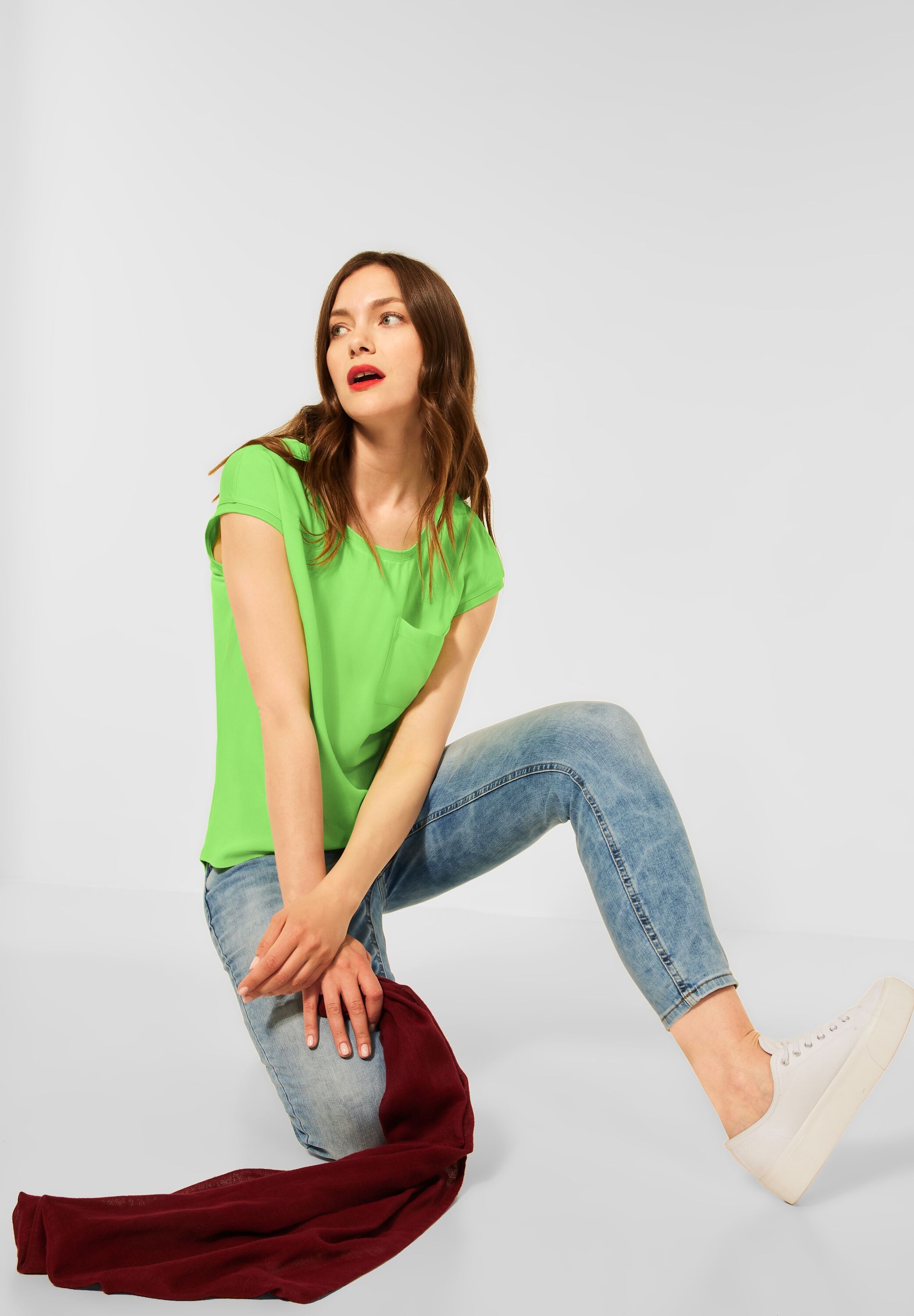 T-Shirt mit Brusttasche