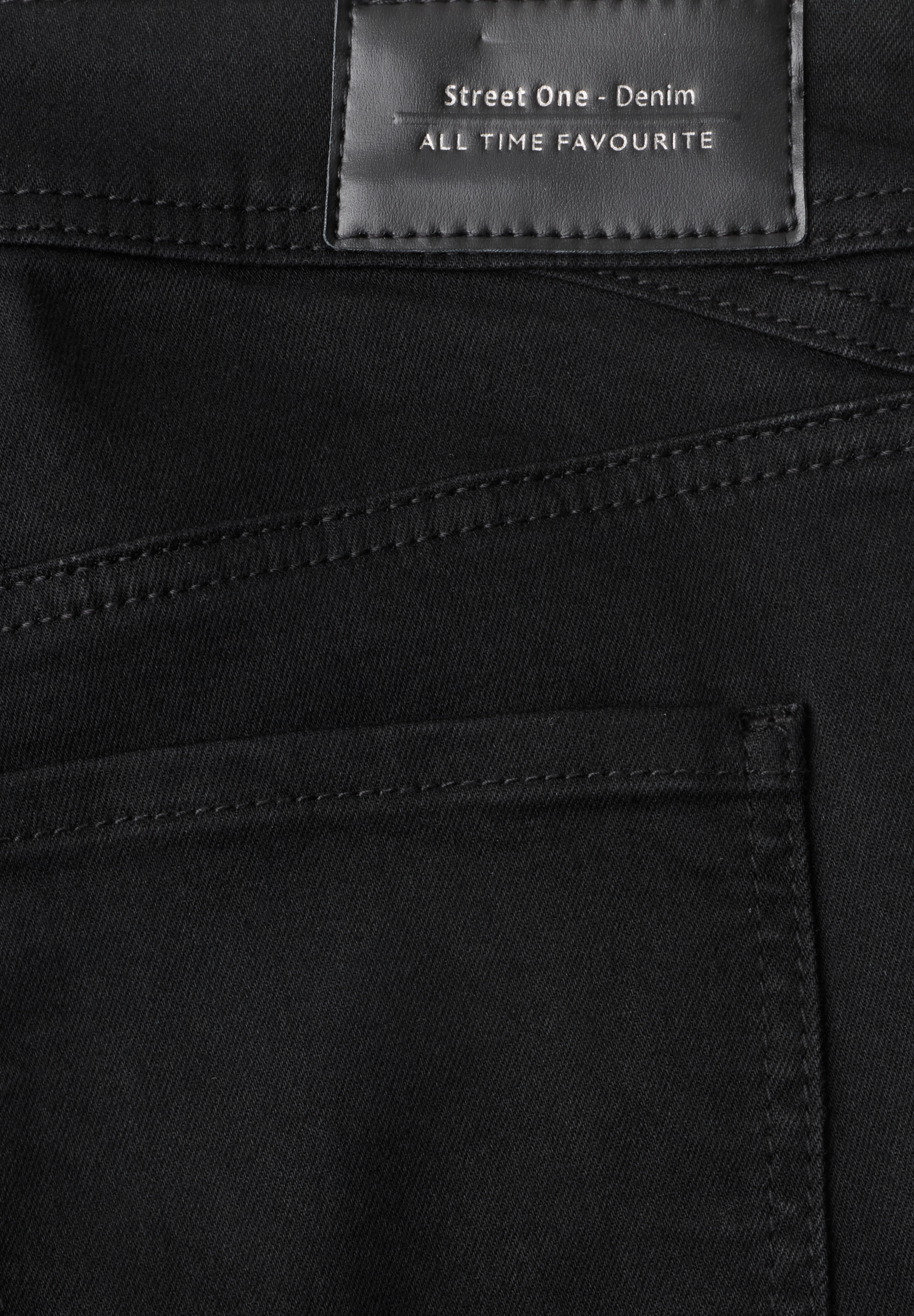 Mid Waist Slim Leg Jeans im Casual Fit