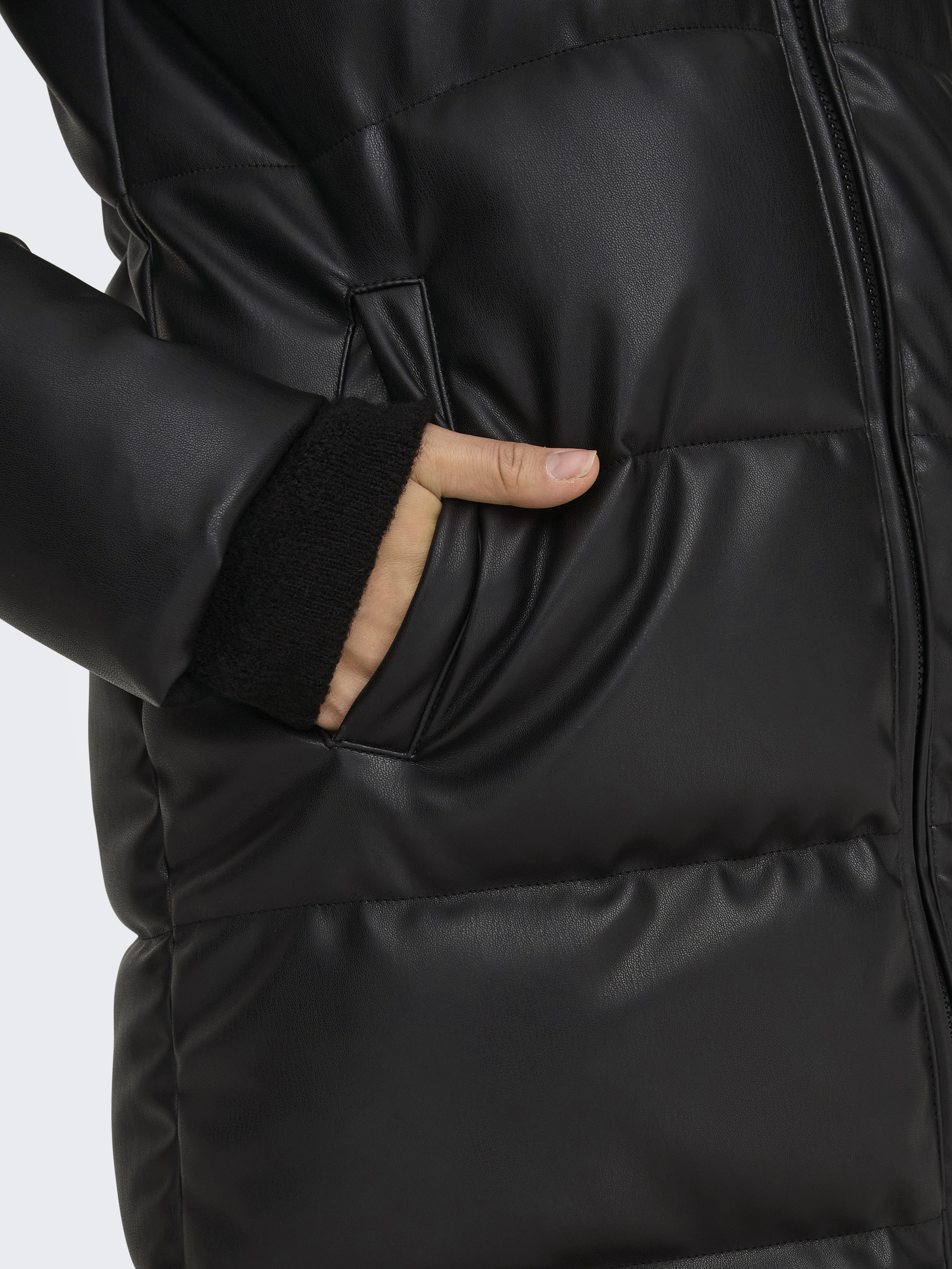 ONLELSIE FAUX LEATHER PUFFER COAT CC OTW
