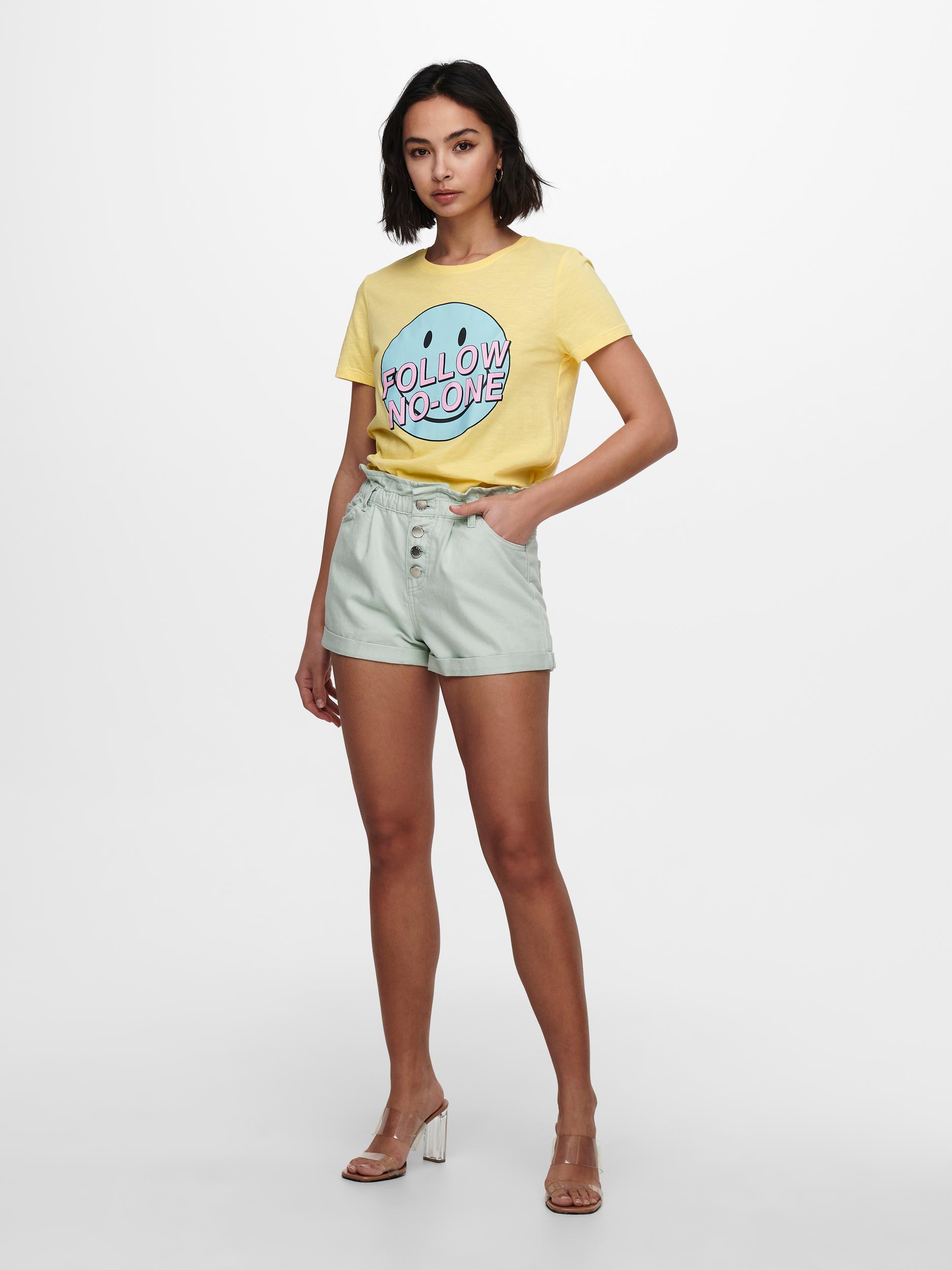 ONLCUBA LIFE PAPERBAG COLOR SHORTS PNT